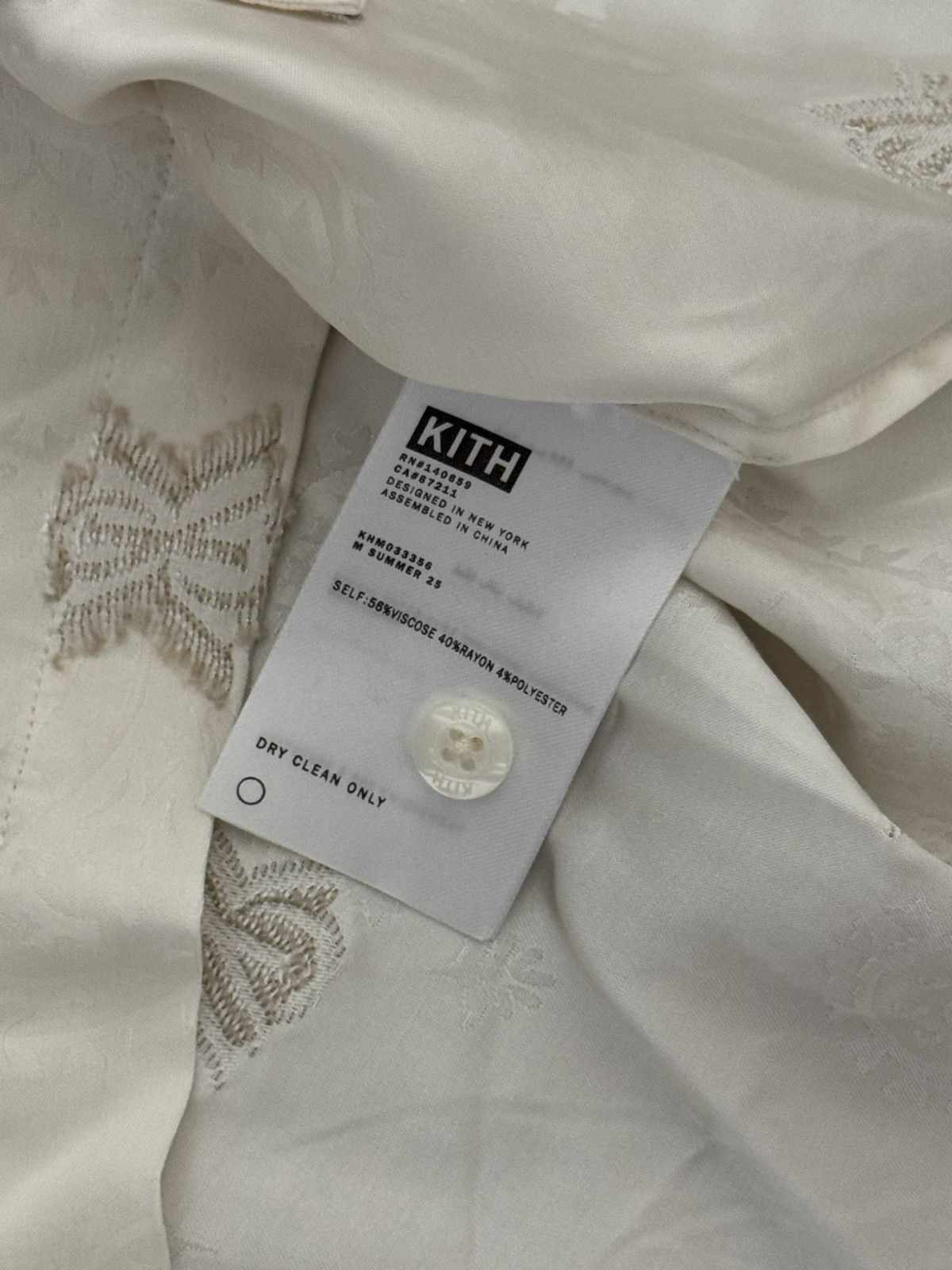 Kith Kith S/S 2025 Thompson Camp Collar Embroidered Pattern Shirt Size US S / EU 44-46 / 1 - 5 Thumbnail