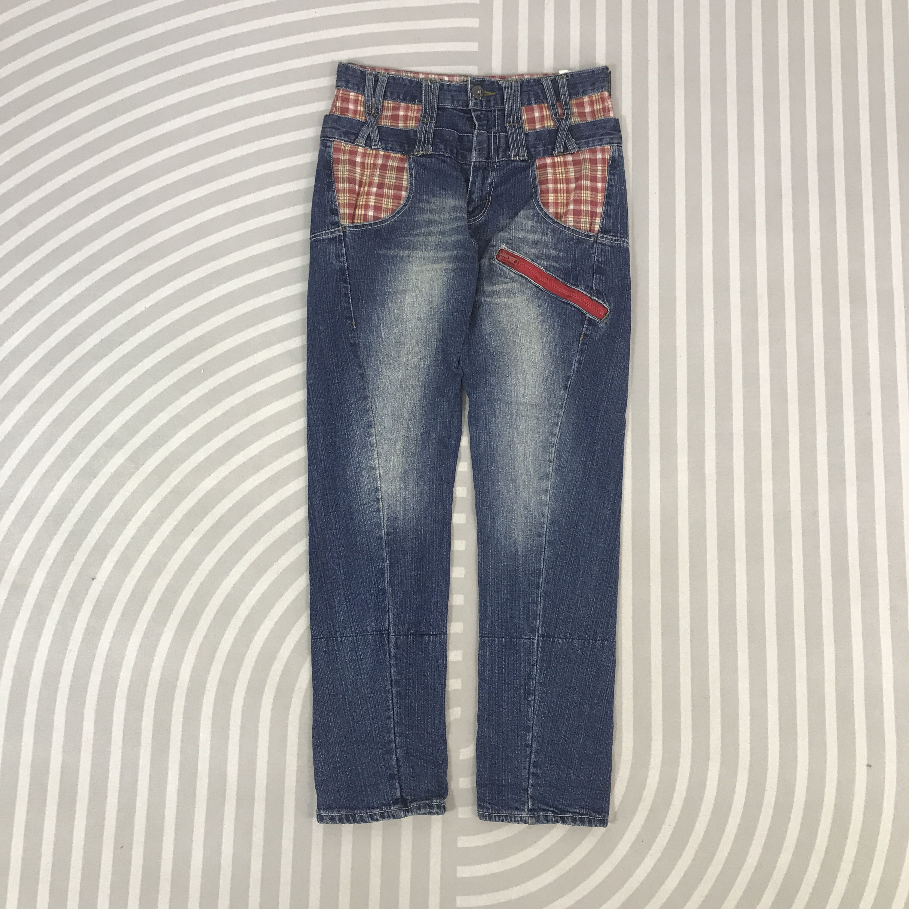 Japanese Brand Vintage Conto. Japan Double Wasit Denim Pants Size US 30 / EU 46 - 1 Thumbnail