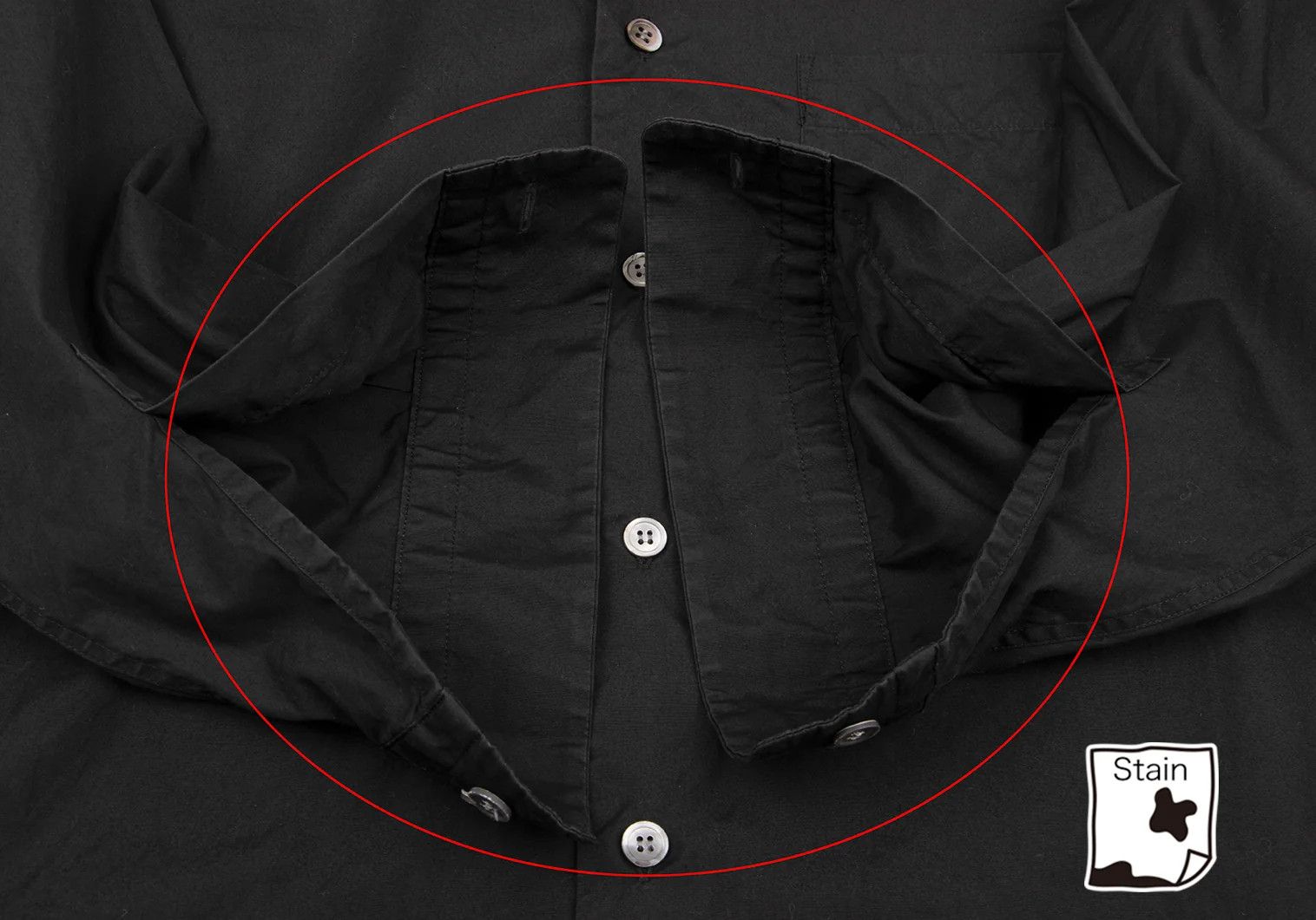 Issey Miyake Cotton Layered Color Button-Down Shirt in Black Size US S / EU 44-46 / 1 - 11 Thumbnail