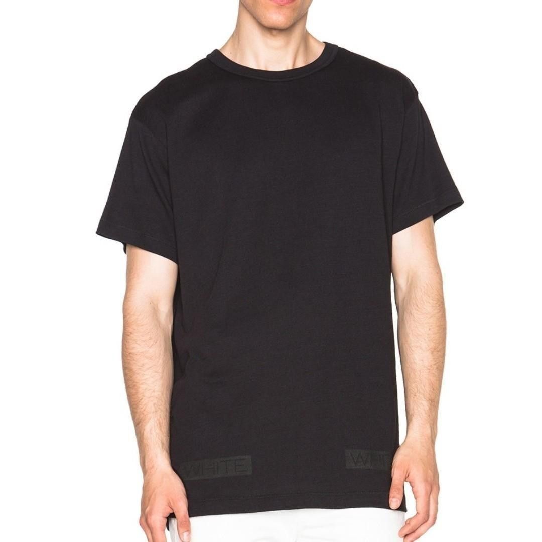 Off-White Black and Orange Velvet Box Logo T-Shirt Size US XXS / EU 40 - 3 Thumbnail