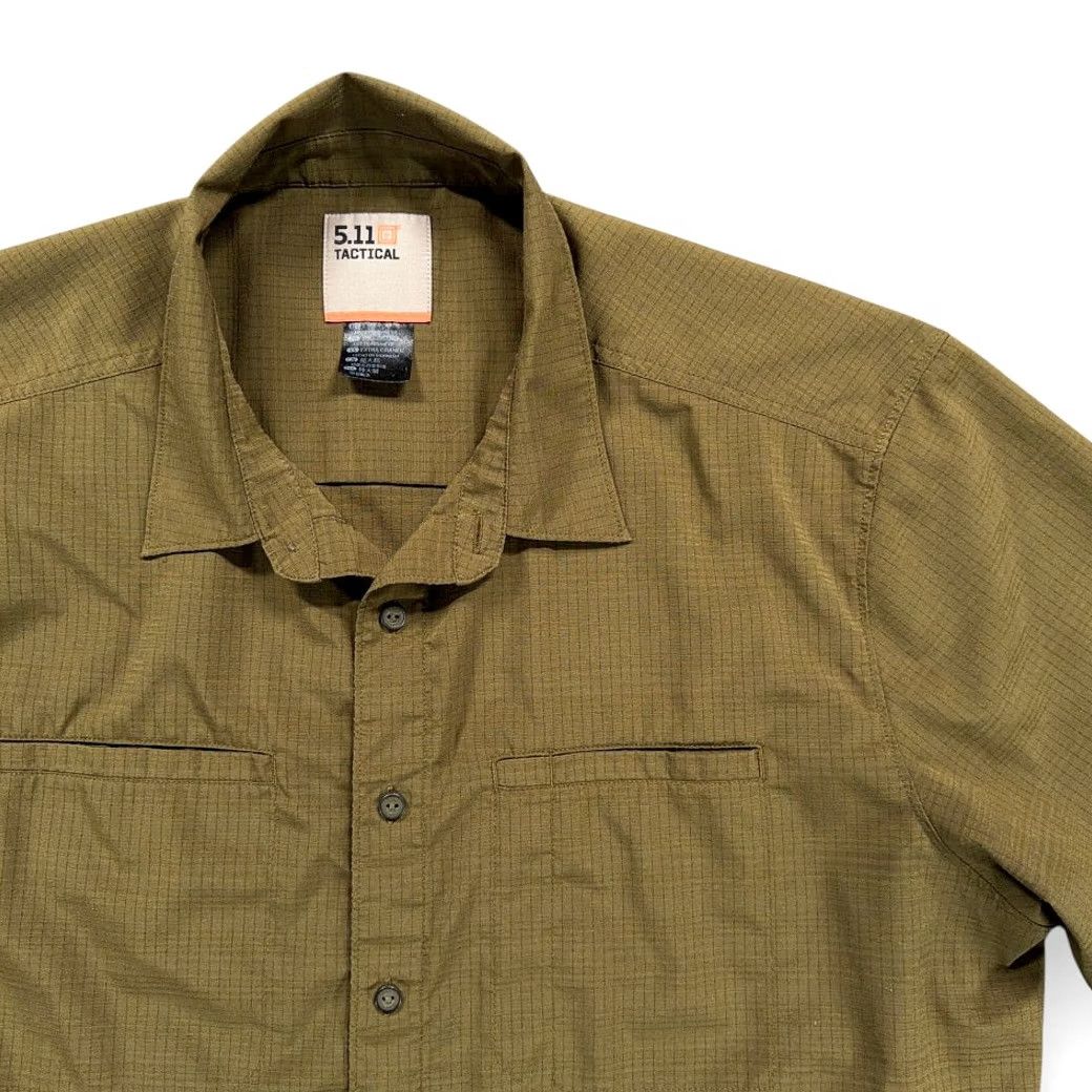 Vintage 5.11 Tactical Shirt Adult XL Green Ripstop Outdoor Workwear Mens Size US XL / EU 56 / 4 - 2 Thumbnail