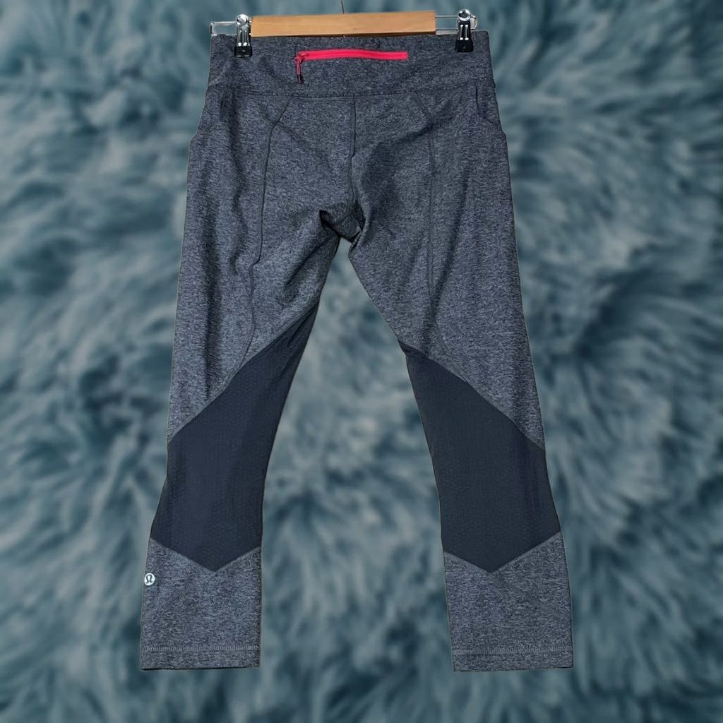 Lululemon Lululemon Leggings Women Size 6 Gray Pockets Ankle Gym Running Yoga See Pics Size 28" / US 6 / IT 42 - 1 Thumbnail