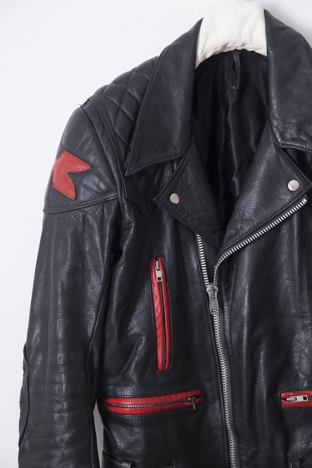 Honda × Vintage 1980's Kawasaki leather biker jacket Size US S / EU 44-46 / 1 - 2 Thumbnail