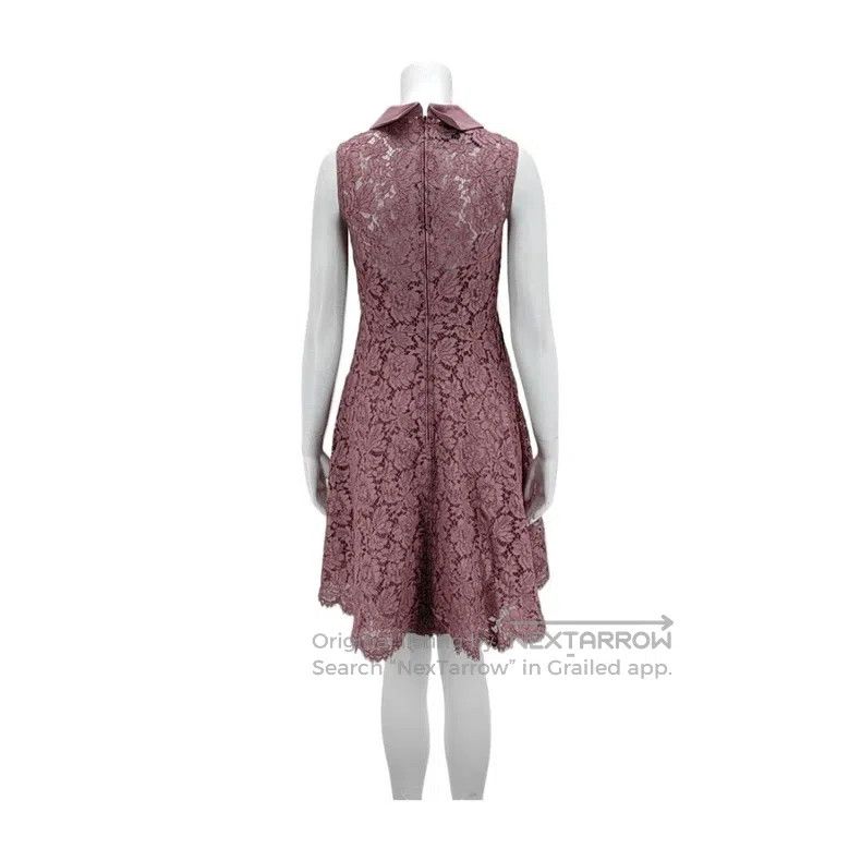 Valentino Valentino Pink lace dress Size L / US 10 / IT 46 - 8 Thumbnail