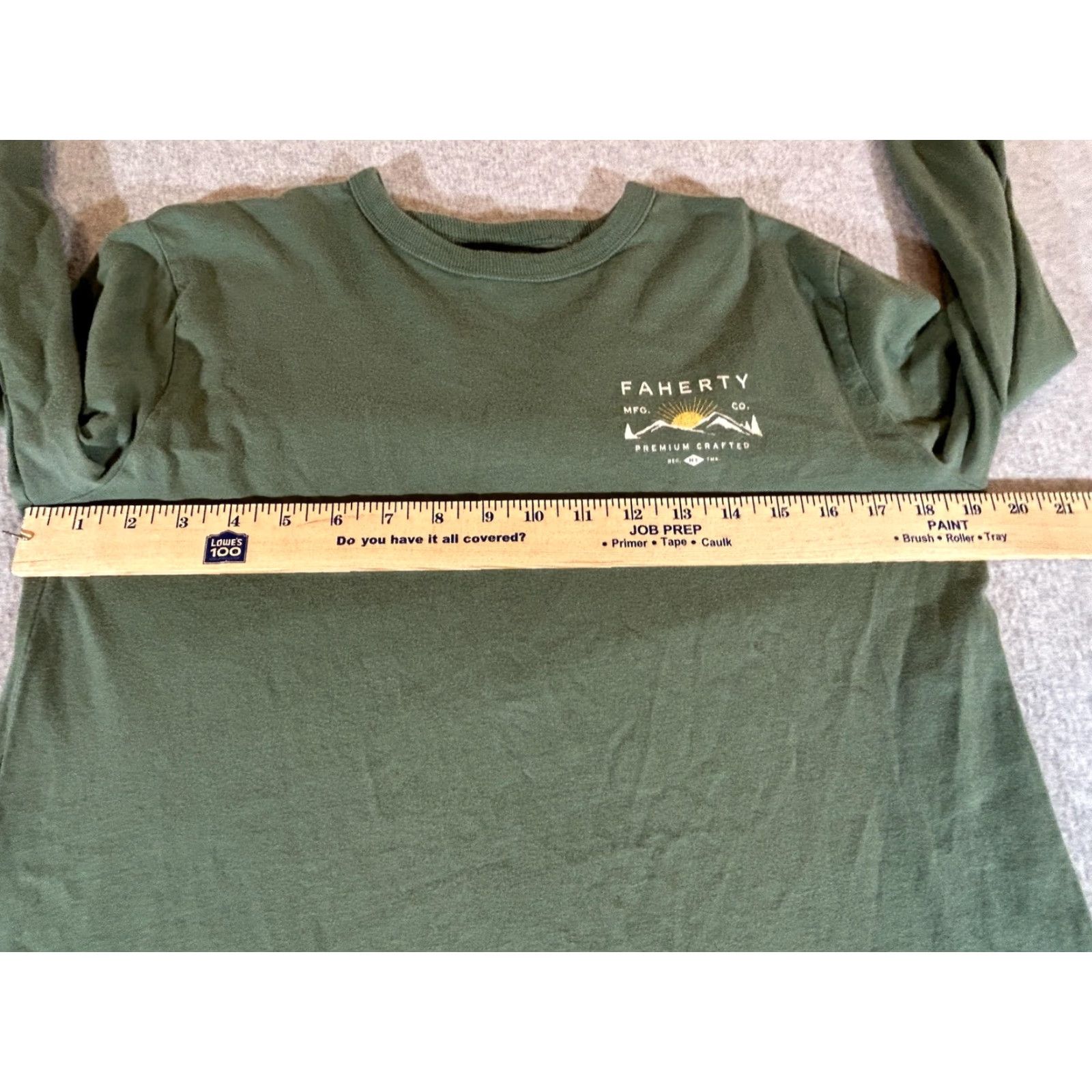 Faherty Faherty Shirt Mens Medium Green Long Sleeve Graphic Outdoor Boho Surf Beach Shirt Size US M / EU 48-50 / 2 - 4 Thumbnail