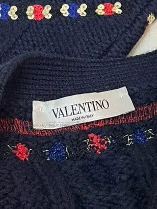 Valentino Valentino Blue knitted cardigan Size S / US 4 / IT 40 - 7 Thumbnail