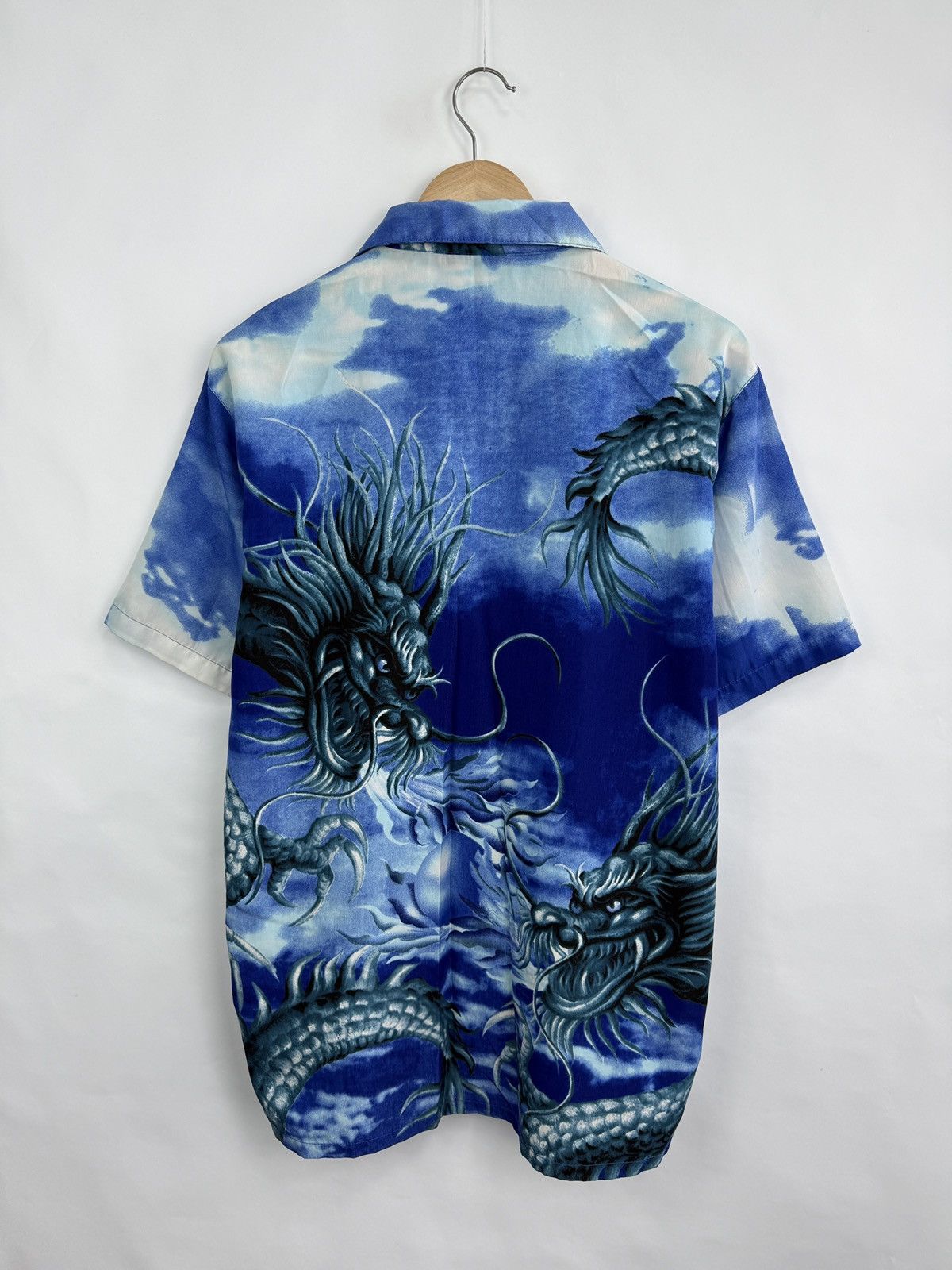 Japanese Brand 🇯🇵 Vintage 90s Japan Dragon Anime Style Shirt Samurai Retro Size US M / EU 48-50 / 2 - 5 Thumbnail
