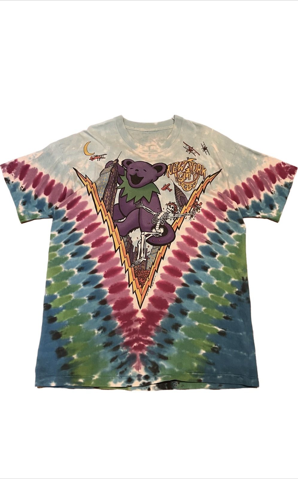 image of 1993 Grateful Dead New York City Tshirt in Tie Dye, Men's (Size XL)