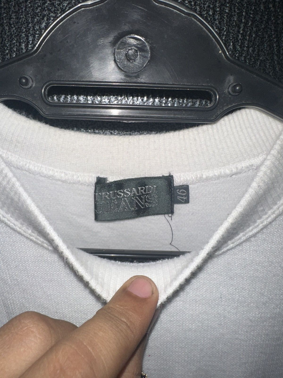 Trussardi Vintage Trussardi Jeans Big Logo Embroidered Sweatshirt Size US XL / EU 56 / 4 - 3 Thumbnail