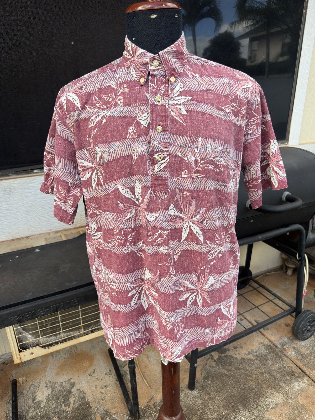 Reyn Spooner PreOwned Reyn Spooner Hawaiian Print Red Men's M Size US M / EU 48-50 / 2 - 1 Thumbnail