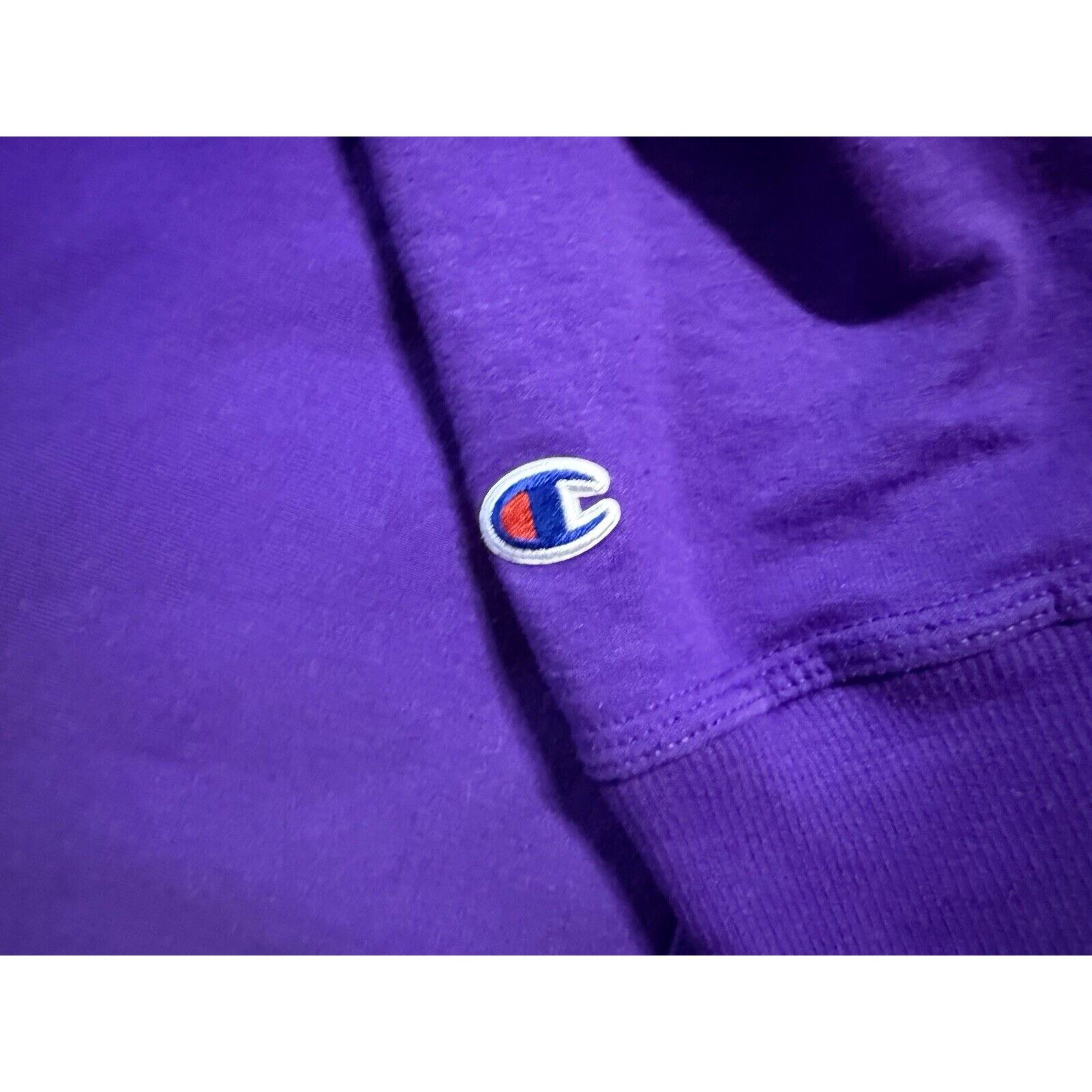Champion Champion Reverse Weave Purple Embroidered Hoodie Size XL Size US XL / EU 56 / 4 - 2 Thumbnail
