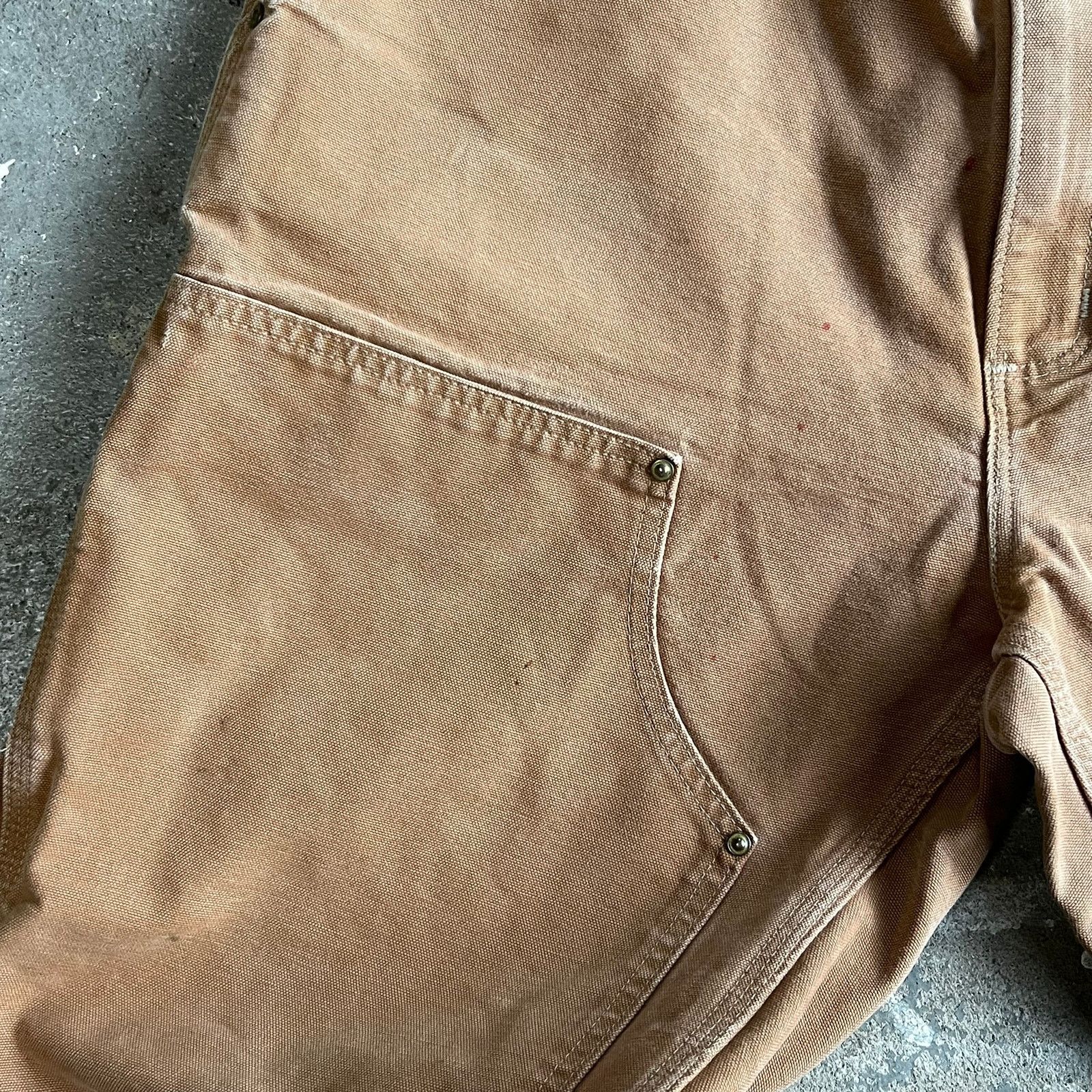 Carhartt × Vintage Carhartt brown double knee work wear carpenter pants Size US 35 - 8 Thumbnail