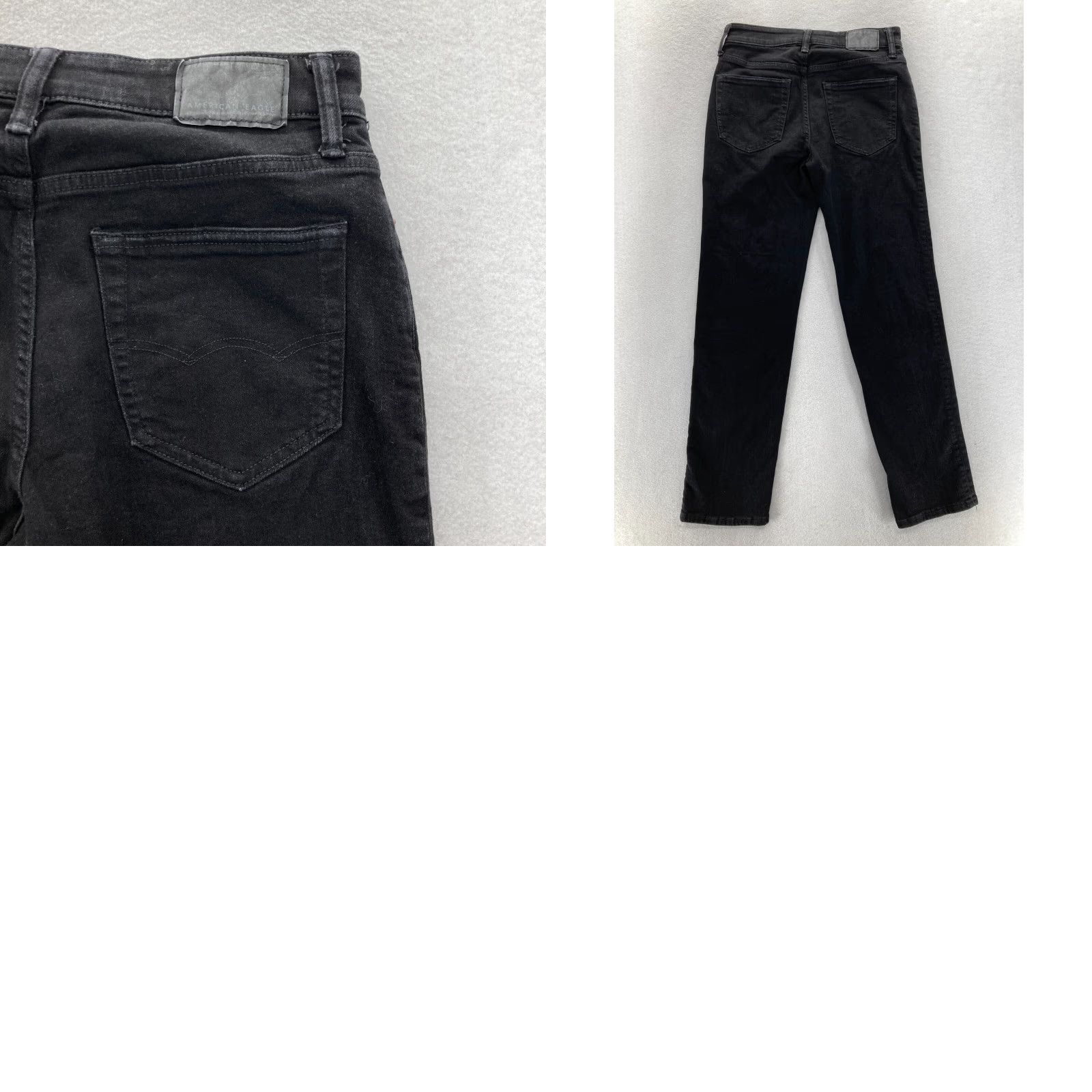 American Eagle Outfitters American Eagle Jeans Mens 28x30 Original Straight Black Stretch Denim Grunge Size US 28 / EU 44 - 9 Thumbnail