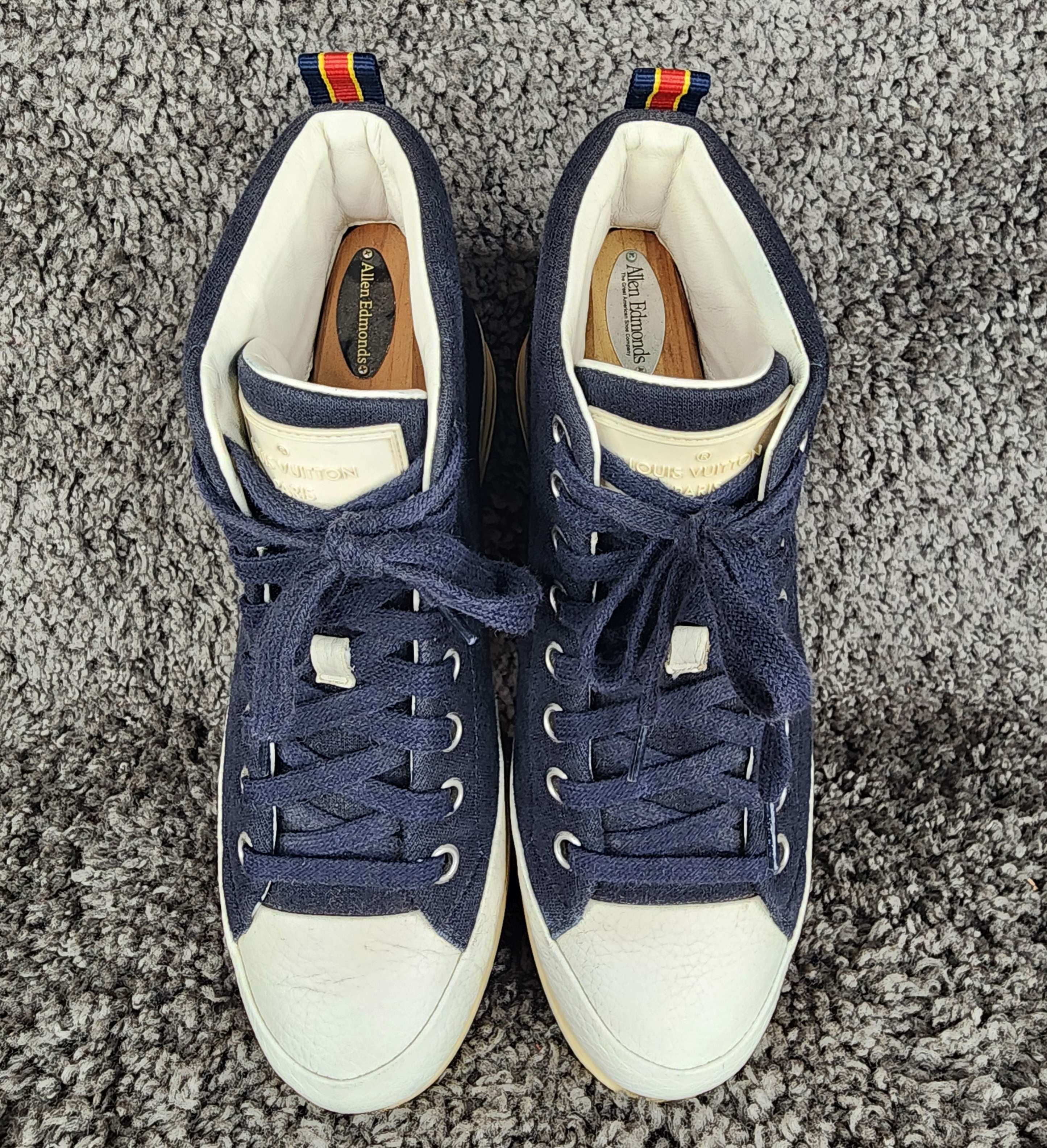Louis Vuitton Louis Vuitton Fastball navy Hi top sneakers Size US 7 / EU 40 - 5 Thumbnail