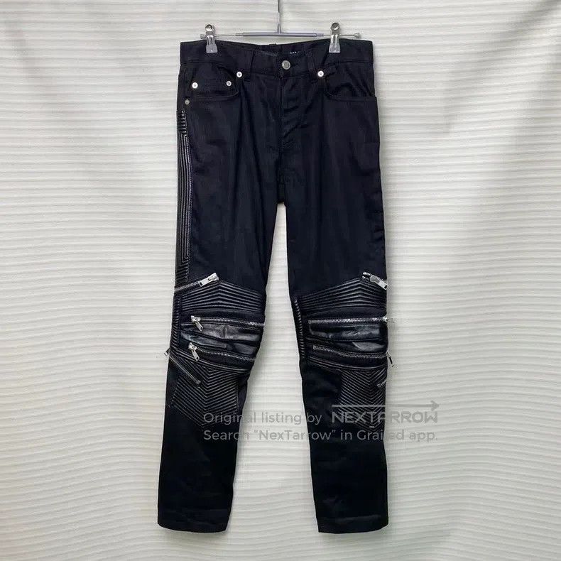 Saint Laurent Paris Saint Laurent Paris Mid-Rise Zippered Straight-Leg Jeans w Size US 28 / EU 44 - 1 Thumbnail