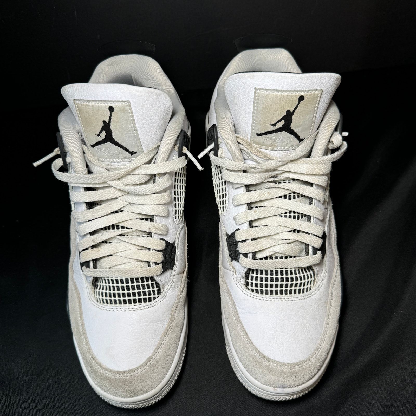 Jordan Brand × Nike Size 11.5 Nike Air Jordan 4 Retro Military Black Men's Shoes Size US 11.5 / EU 44-45 - 4 Thumbnail