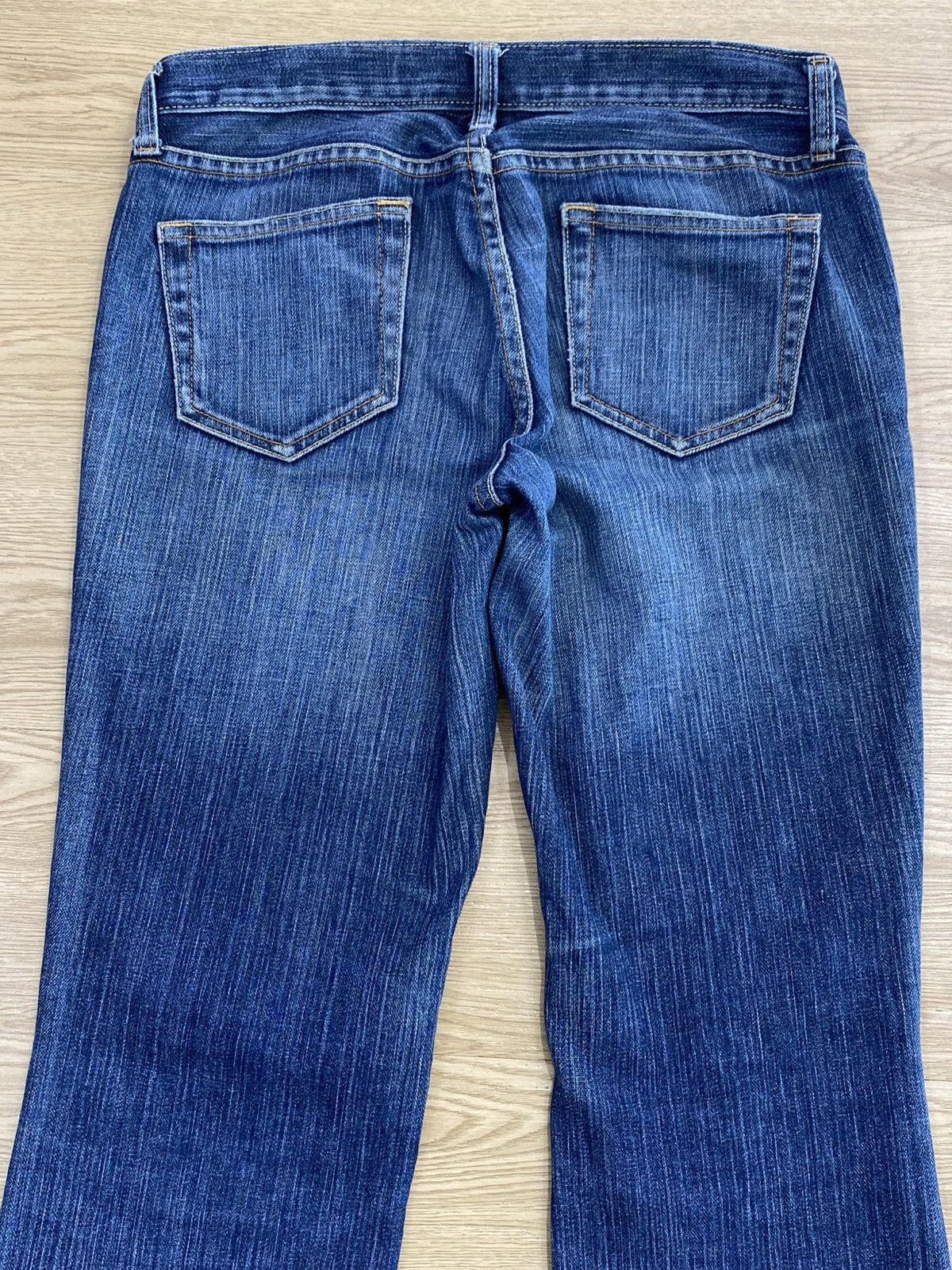 Gap GAP Blue Wash Style Ribbed Flare Jeans Size US 30 / EU 46 - 4 Thumbnail
