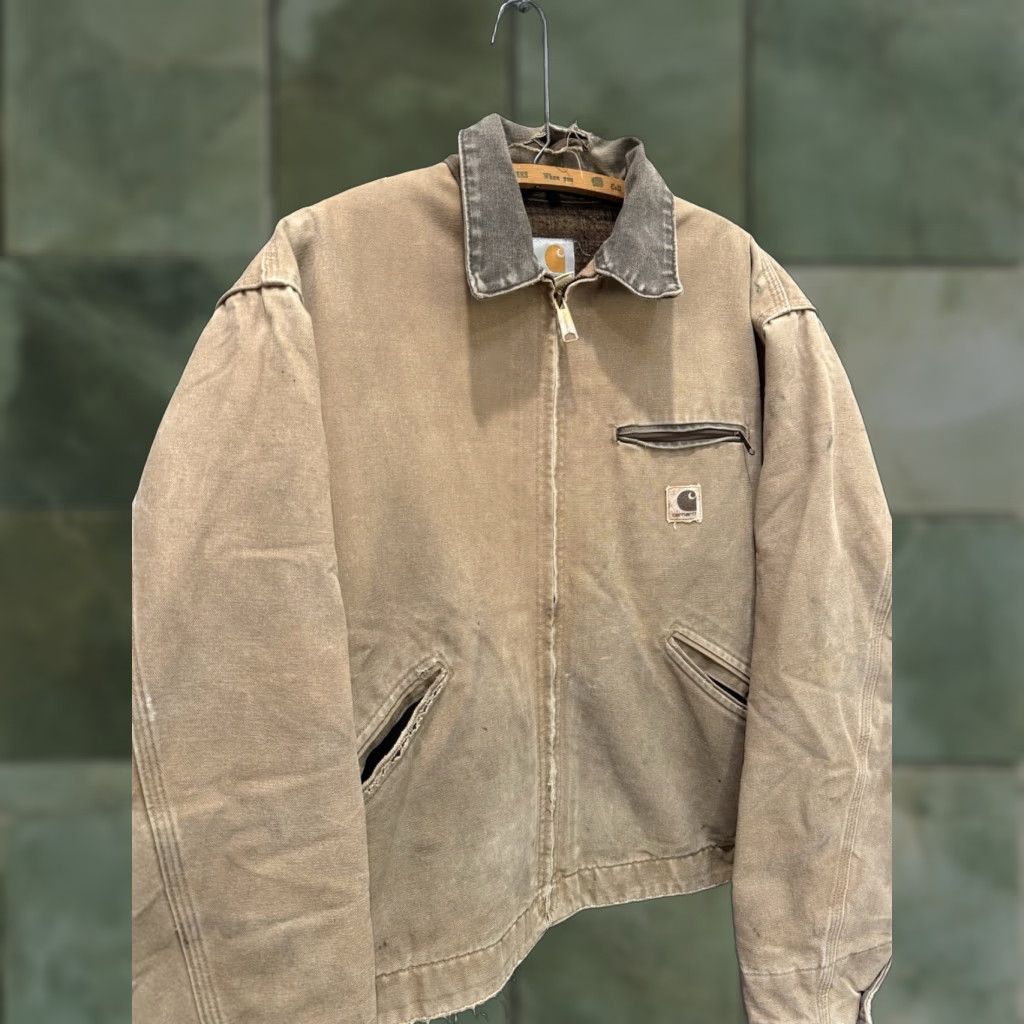 Carhartt VINTAGE Carhartt J97SDL Detroit Jacket 2XL Saddle Brown Blanket Lined Mens Size US XXL / EU 58 / 5 - 1 Thumbnail