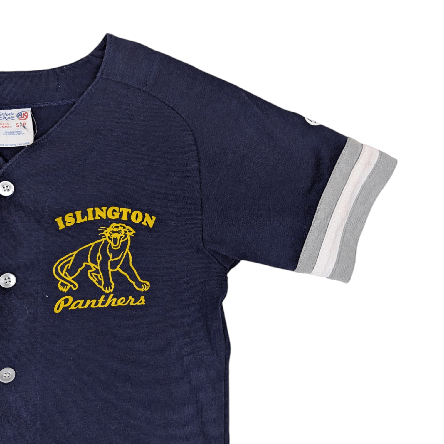 MLB Vintage 80's ISLINGTON PANTHERS MLB Baseball Shirt Size US S / EU 44-46 / 1 - 4 Thumbnail