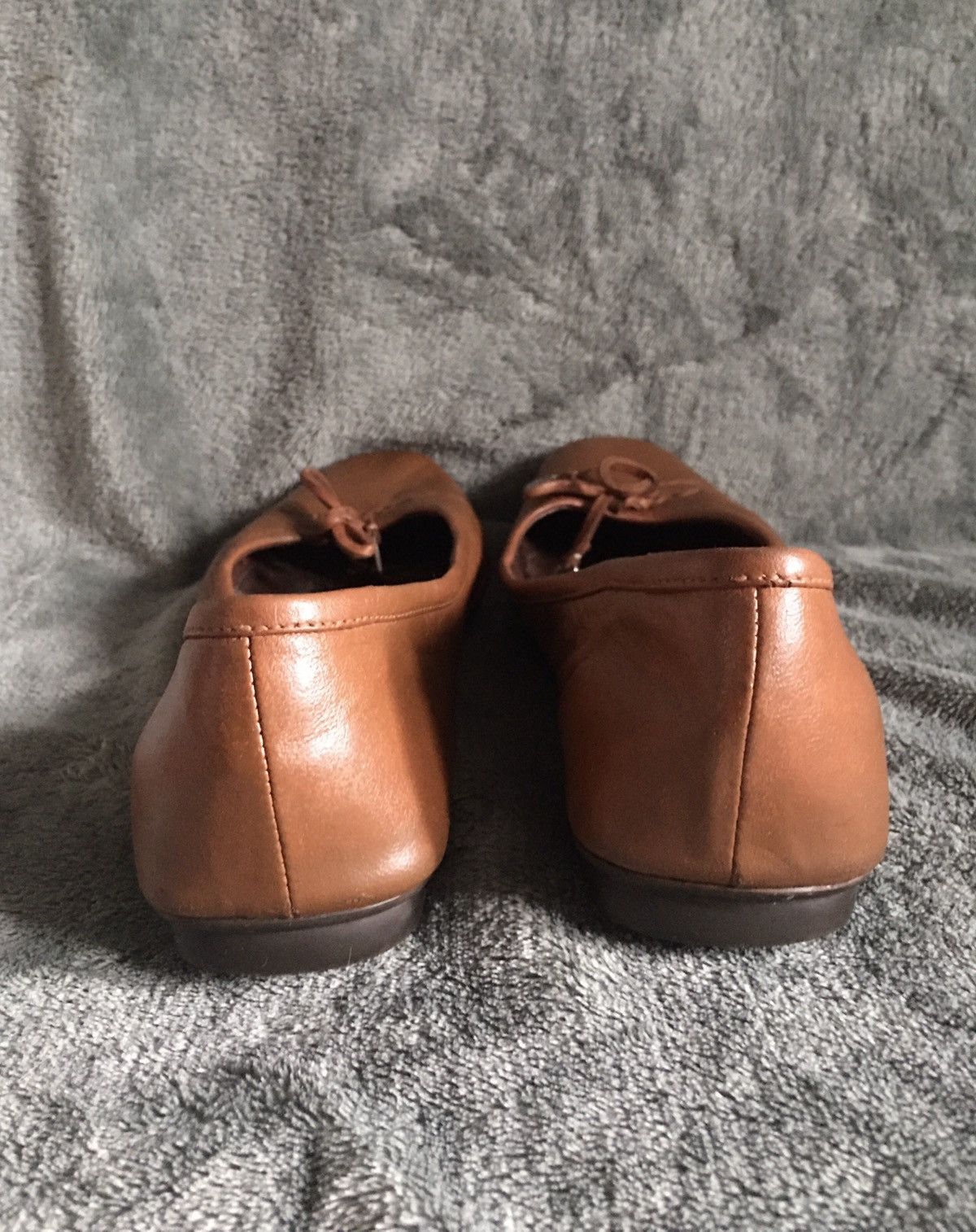Prada PRADA Brown Leather Vintage Flats Shoes EU 37 Size US 7 / IT 37 - 7 Thumbnail