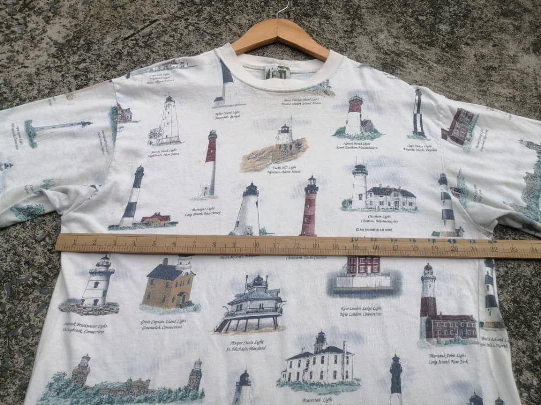 Vintage Vintage Light Houses Art Tee Size US M / EU 48-50 / 2 - 2 Thumbnail