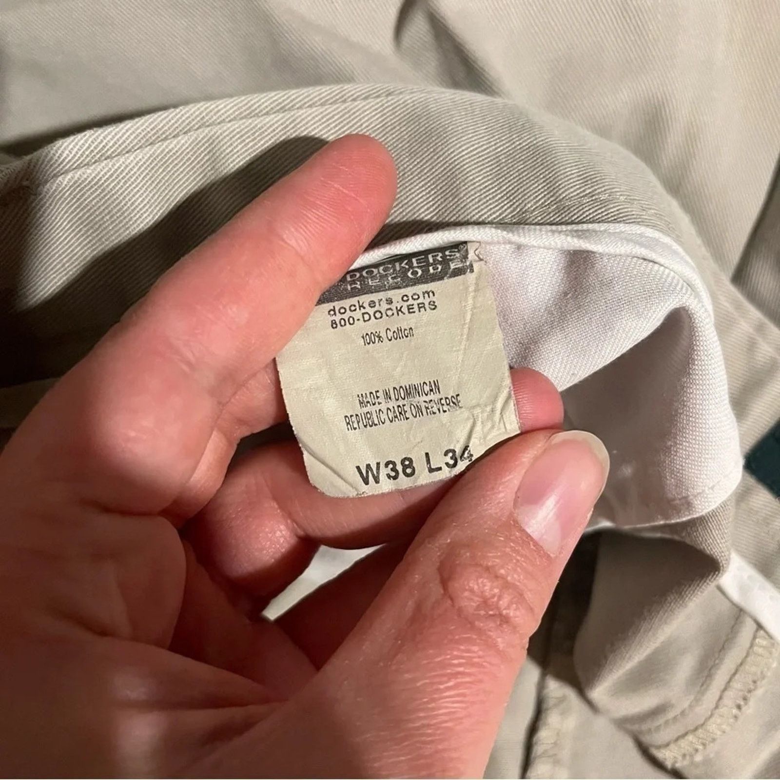 Dockers Dockers Recode Khaki Pleated Cotton Chinos 38x34 Office Size US 38 / EU 54 - 7 Thumbnail