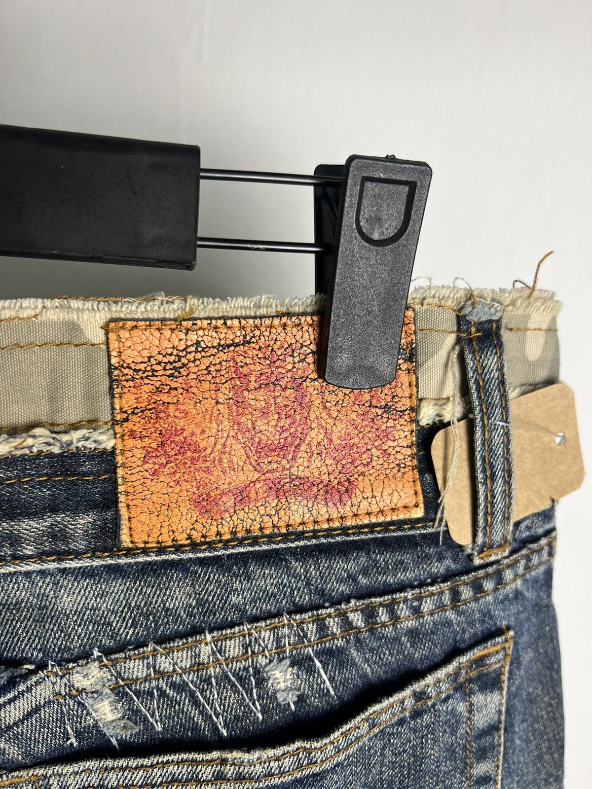 If Six Was Nine × Japanese Brand × Kamakura Vintage HellFace Kamakuri Patchwork Denim Distressed Size US 32 / EU 48 - 5 Thumbnail