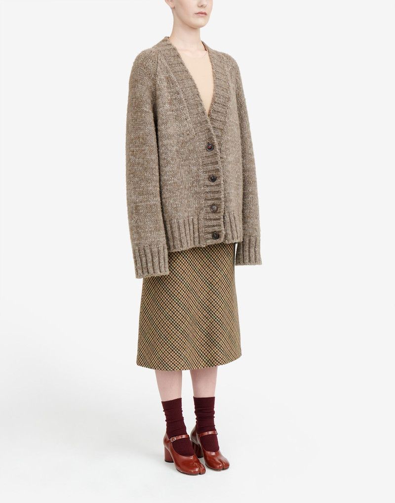 Maison Margiela o1w1db10126 Botanical Dye Cardigan in Brown Size XL / US 12-14 / IT 48-50 - 3 Thumbnail