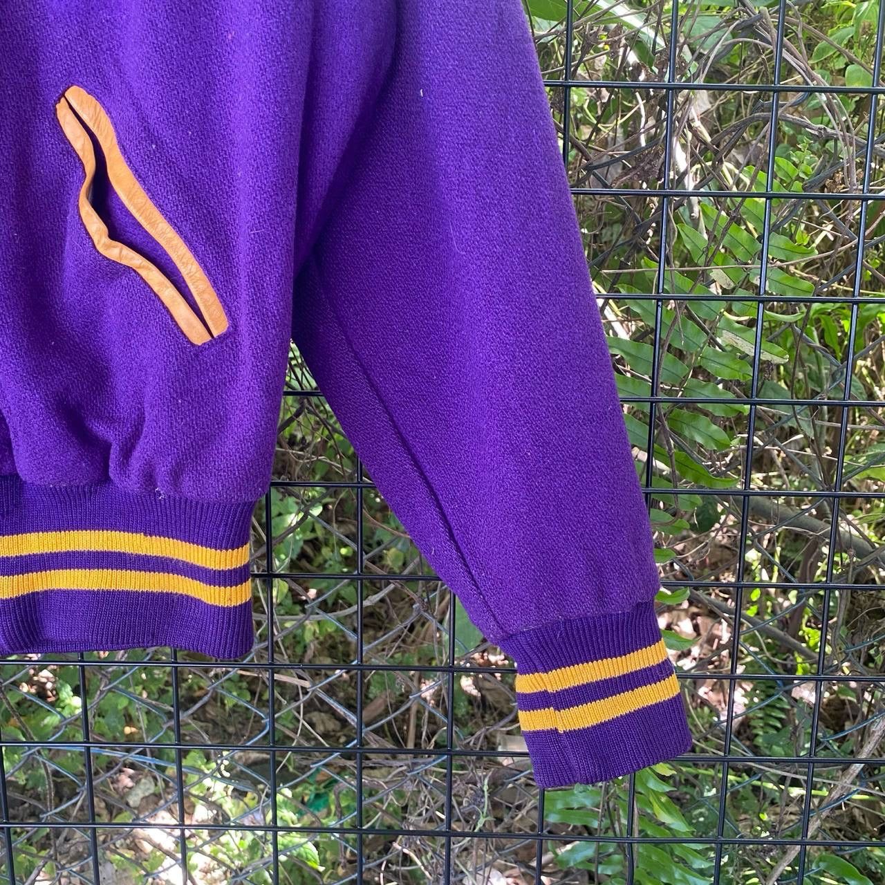 Holloway Vintage Holloway Purple Varsity Jacket Size L / US 10 / IT 46 - 5 Thumbnail