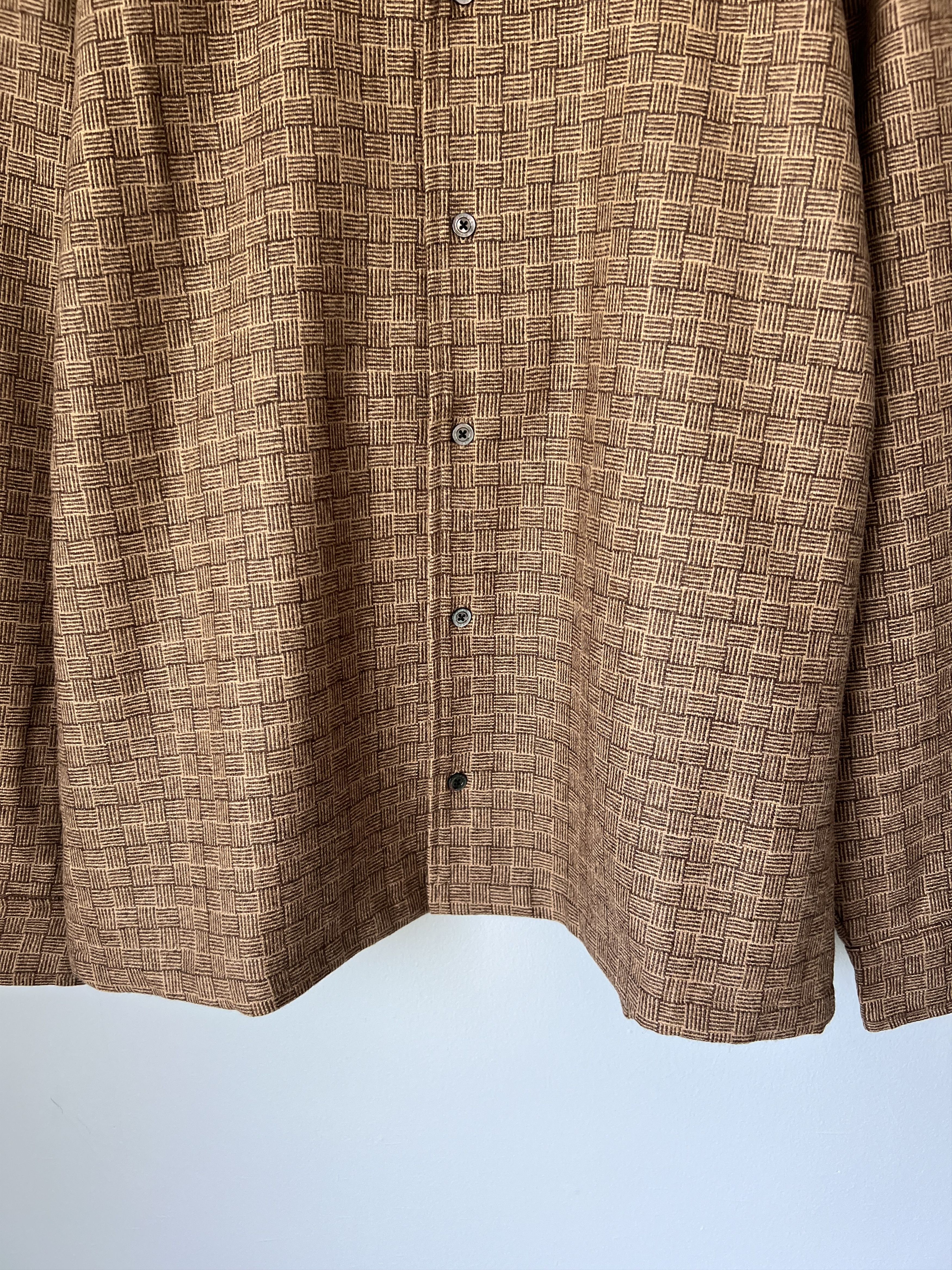 Aime Leon Dore Aime Leon Dore Jacquard Camp Collar Shirt in Brown Size US XL / EU 56 / 4 - 3 Thumbnail