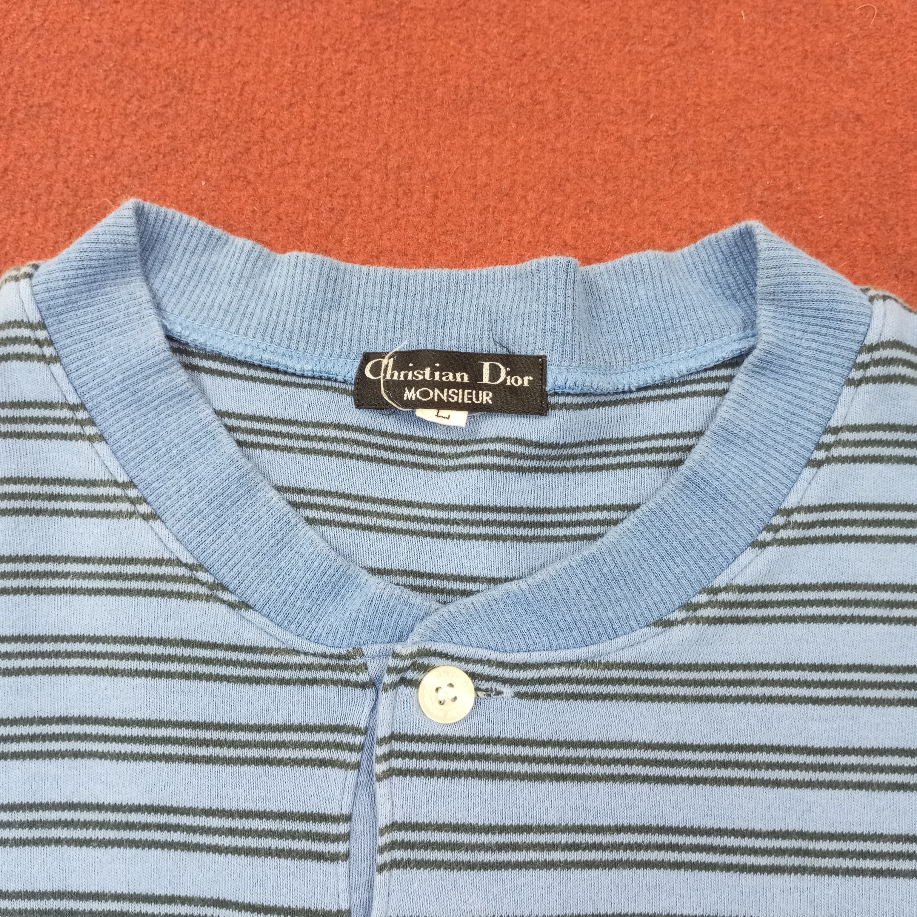 Christian Dior Monsieur × Vintage Christian Dior Monsieur Fashion Stripes Design Sweatshirt Size US M / EU 48-50 / 2 - 4 Thumbnail