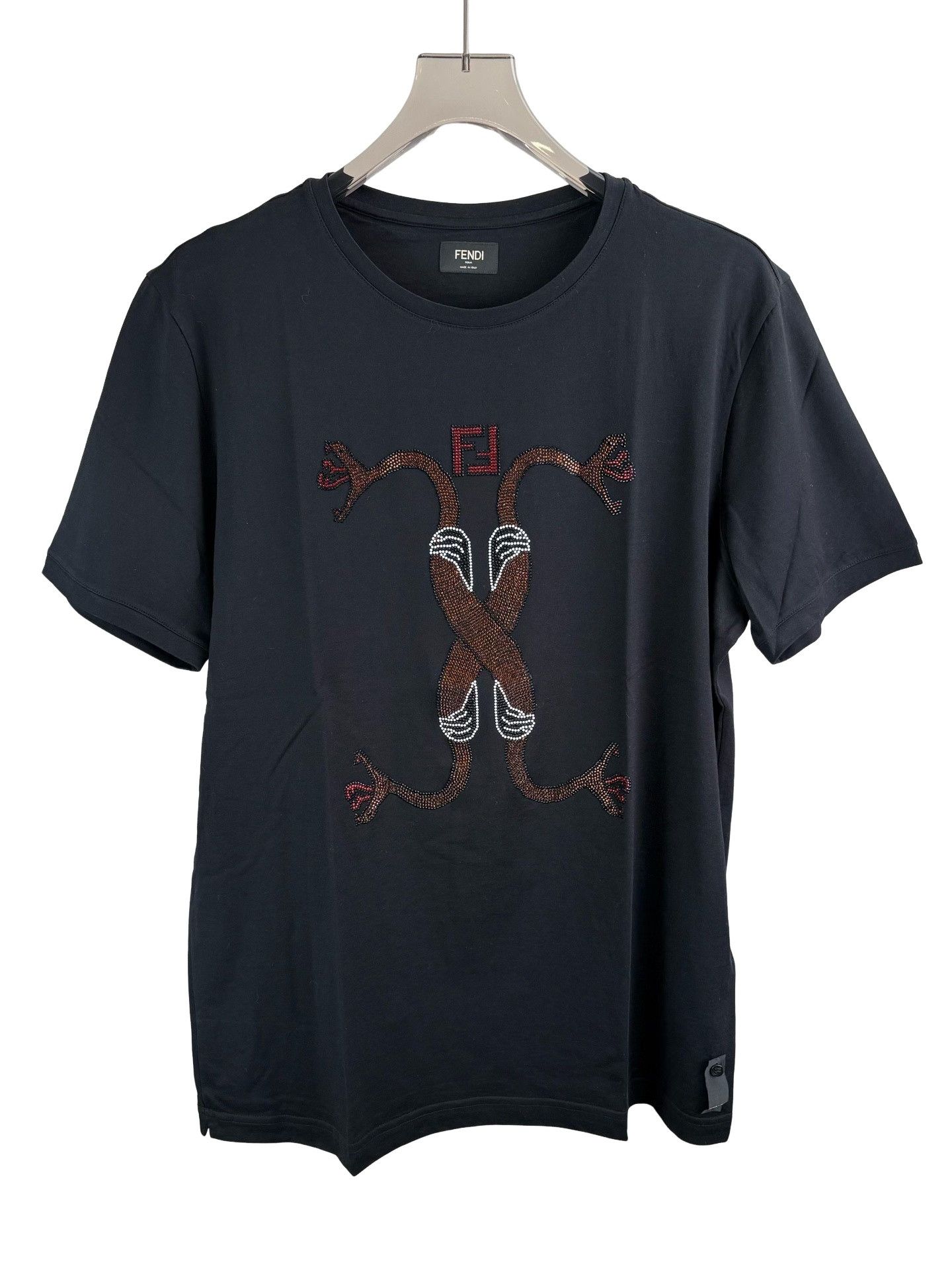 Fendi Fendi Rhinestone Snake T-Shirt US XXL Size US XXL / EU 58 / 5 - 1 Thumbnail
