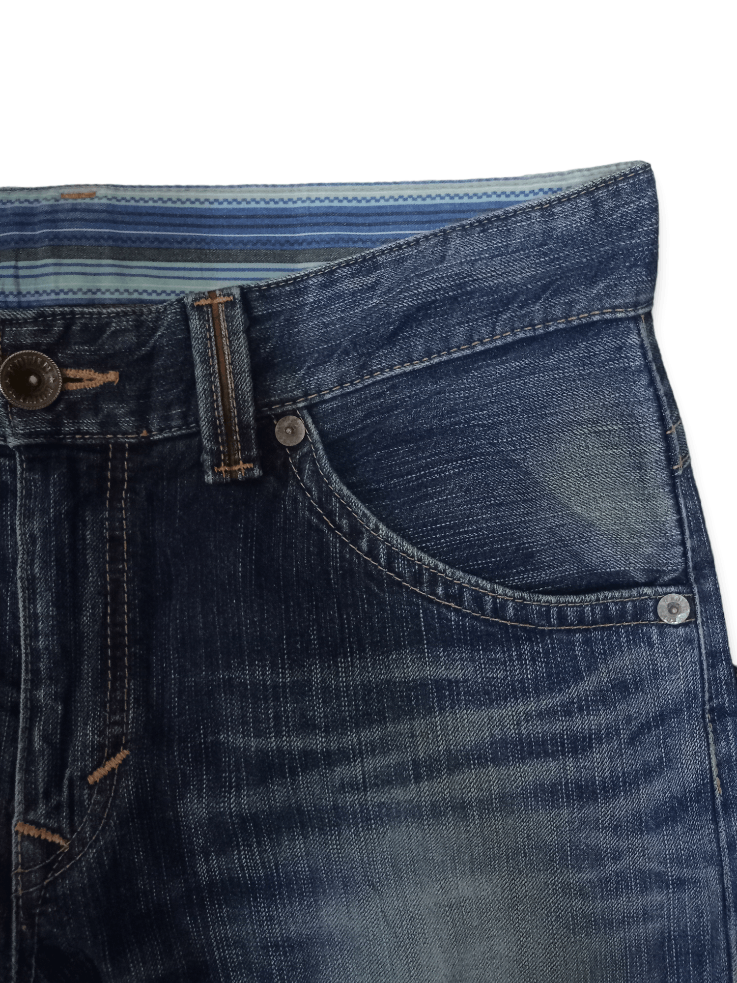 Edwin Exclusive Vintage Edwin XV Mud Wash Distressed Baggy Jeans Size US 34 / EU 50 - 5 Thumbnail