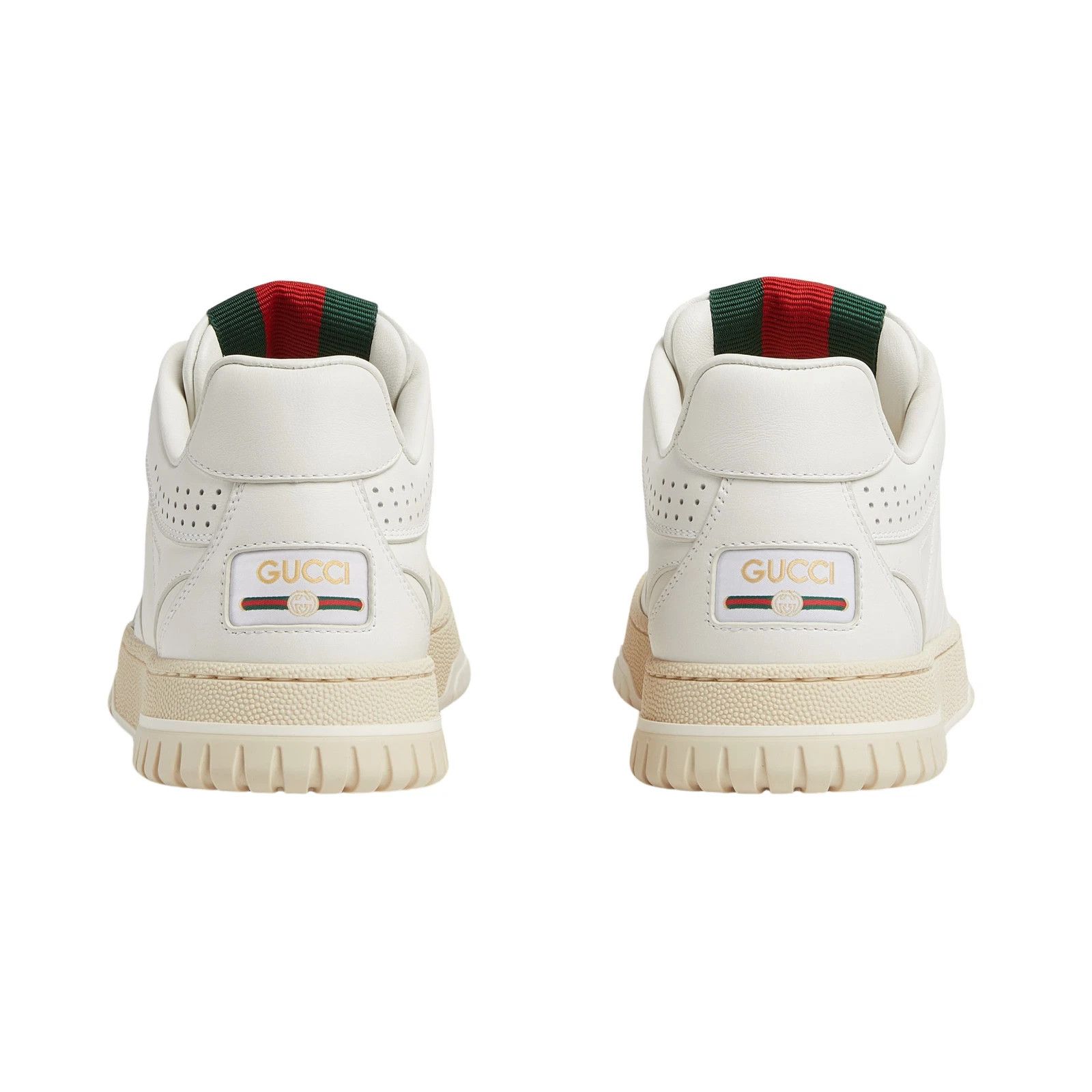 Gucci Re-Web Women's White Leather Sneakers New