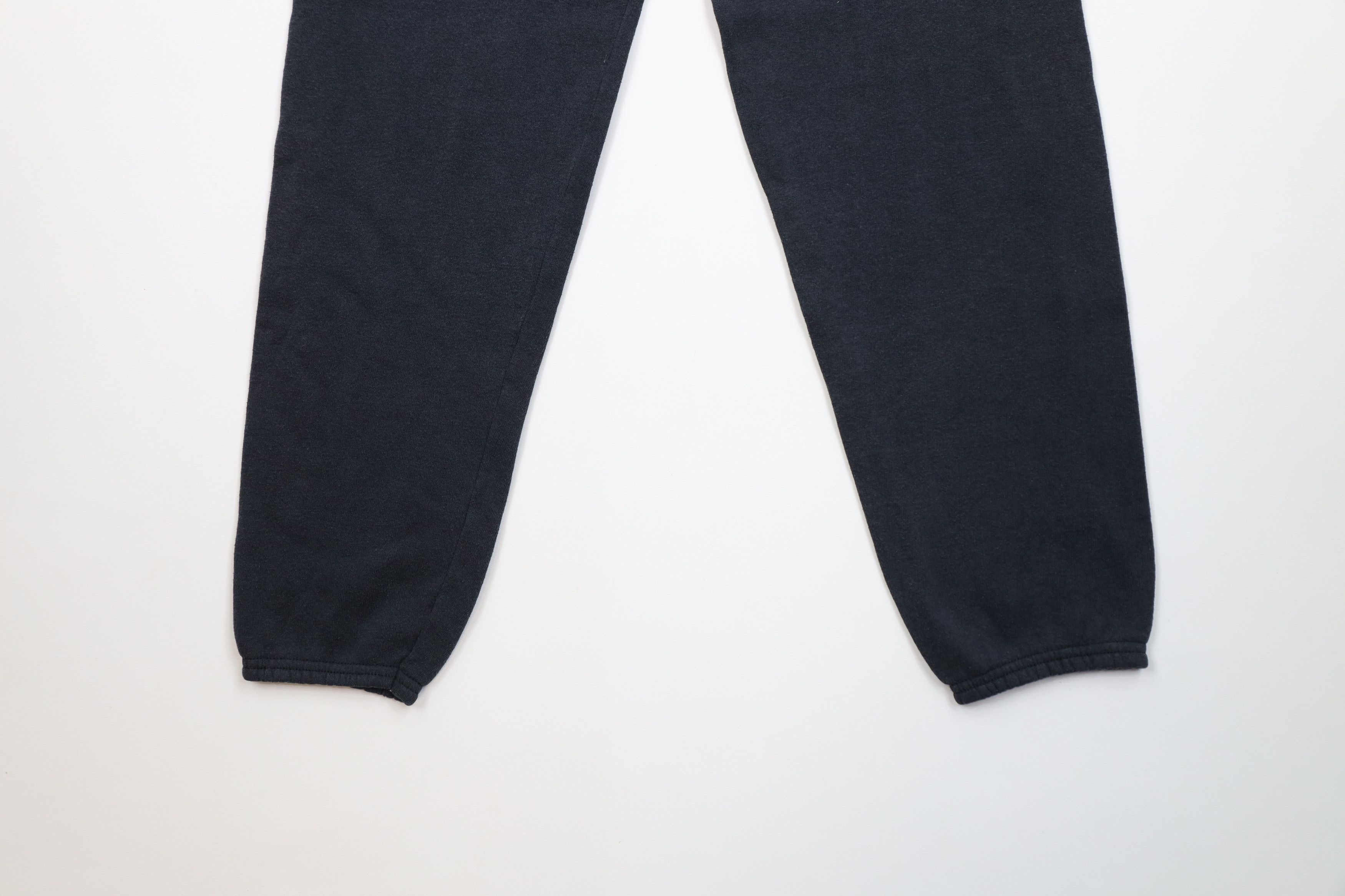 Vintage Vintage 90s Streetwear Cuffed Sweatpants Joggers Black USA Size 26" / US 2 / IT 38 - 12 Thumbnail
