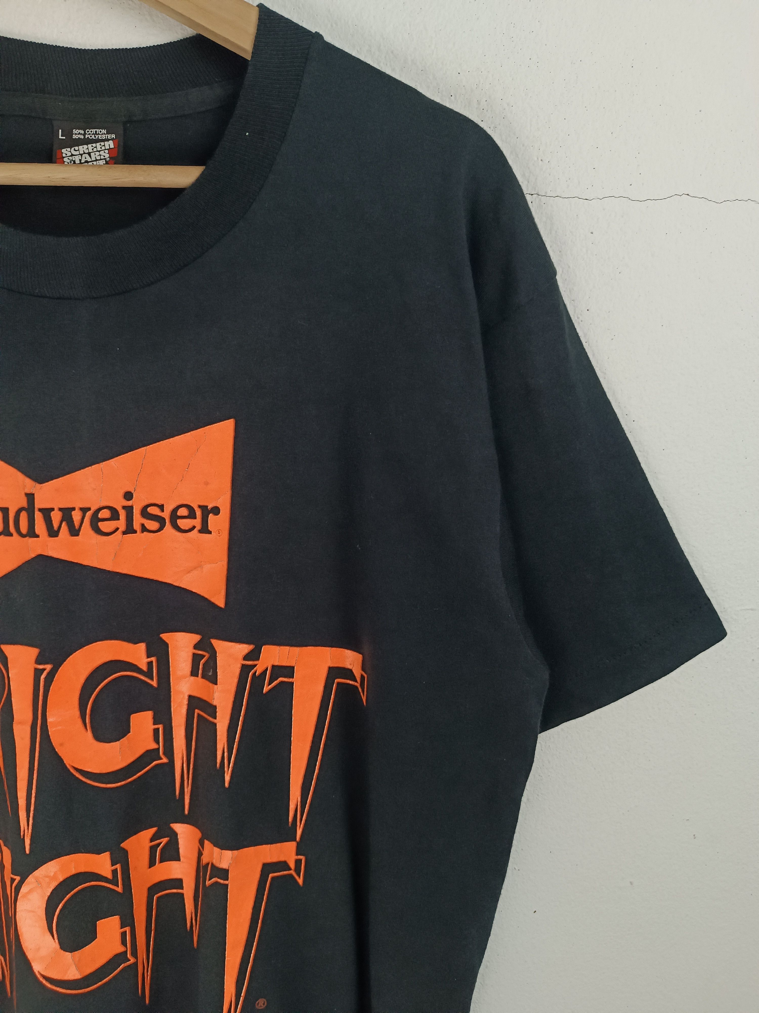 Budweiser VINTAGE 80'S BUDWEISER FRIGHT NIGHT VERY RARE HALOWEEN BEER Size US L / EU 52-54 / 3 - 6 Thumbnail