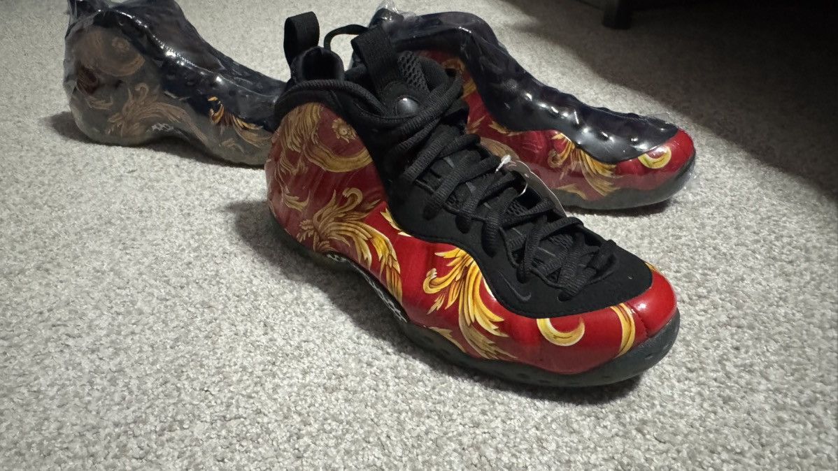 Nike × Supreme SS14 Nike foamposite one supreme Red brand new w/o box Size US 10 / EU 43 - 8 Thumbnail
