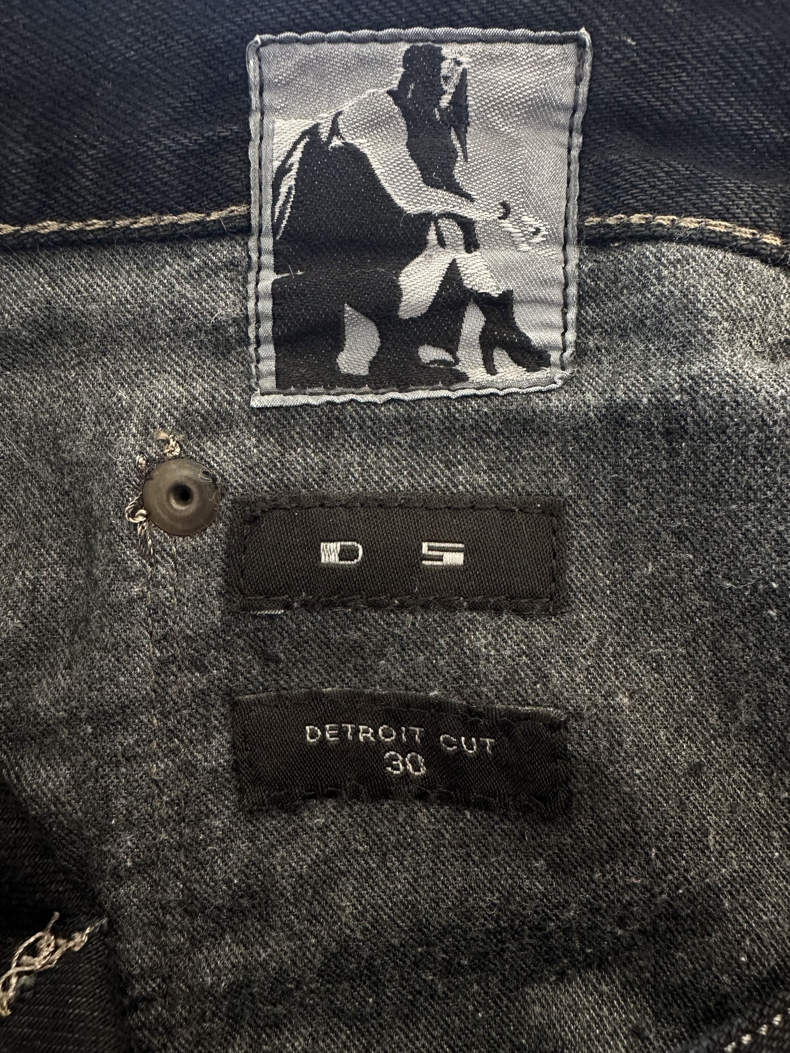 Rick Owens Rick Owens Waxed Detroit Cut Denim Size US 30 / EU 46 - 11 Thumbnail