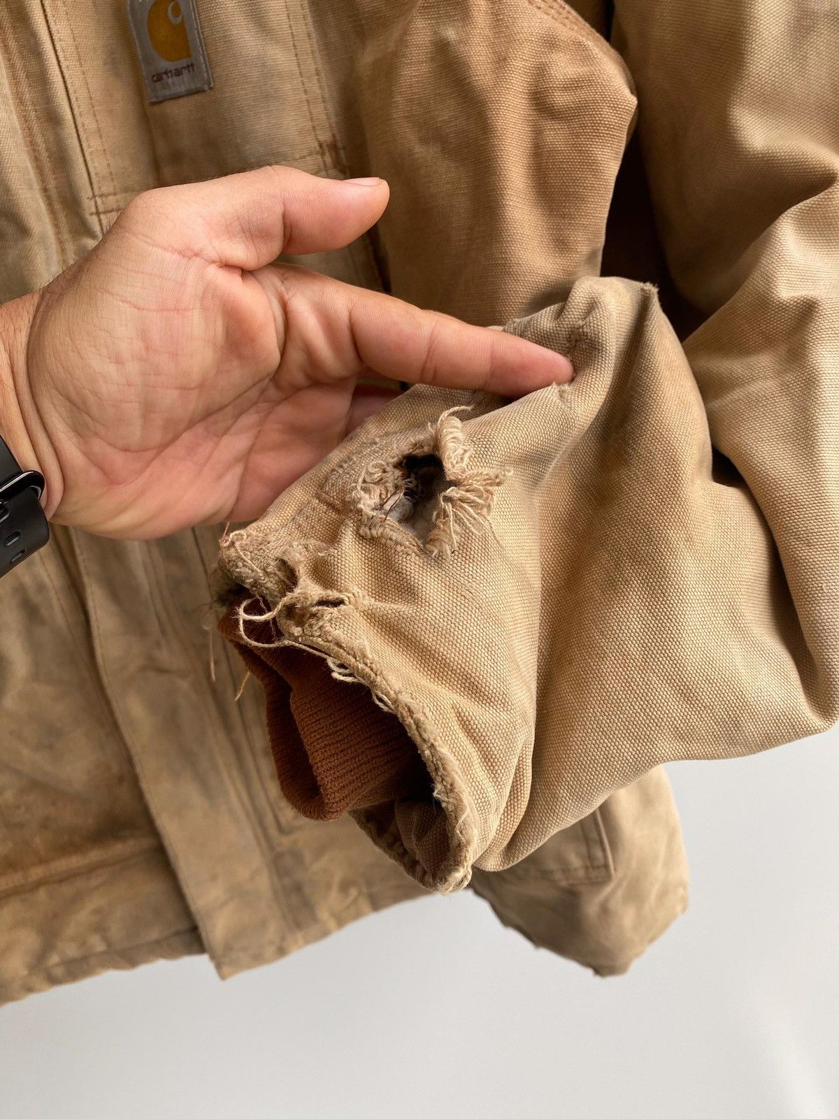 Carhartt × Vintage CARHARTT Mens Vintage Jacket CO3 BRN Size US XL / EU 56 / 4 - 4 Thumbnail