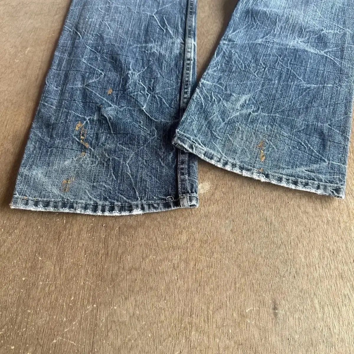 If Six Was Nine SICKS‼️STORM WASH⚡️VINTAGE JAPANESE JEANS SKULLS DENIM PANTS Size US 32 / EU 48 - 11 Thumbnail