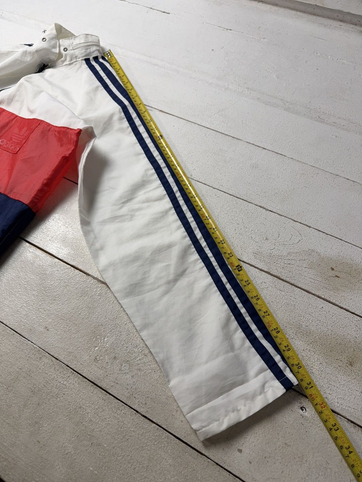 Adidas 80s retro Vintage Adidas Trefoil Track Jacket Red White Blue Size US L / EU 52-54 / 3 - 25 Thumbnail