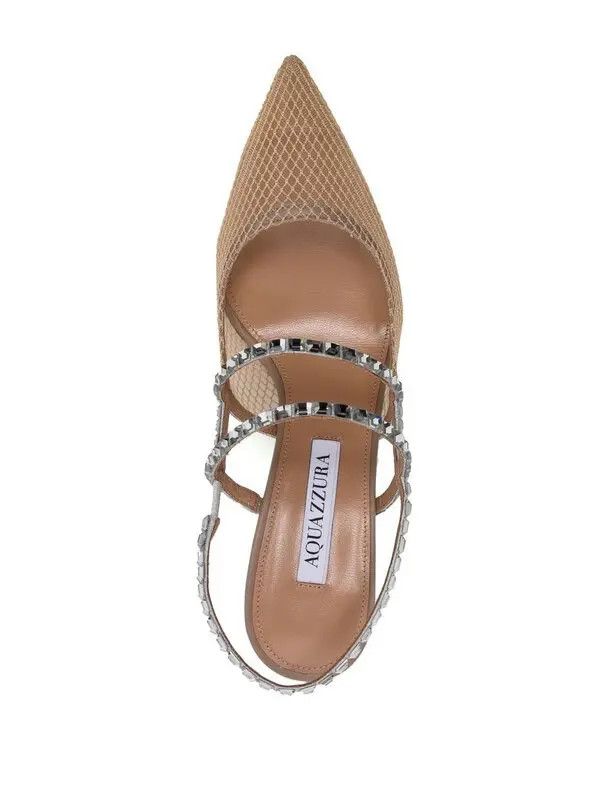 Aquazzura o1y0625 Pumps in Beige/Silver Size US 5.5 / IT 35.5 - 4 Thumbnail
