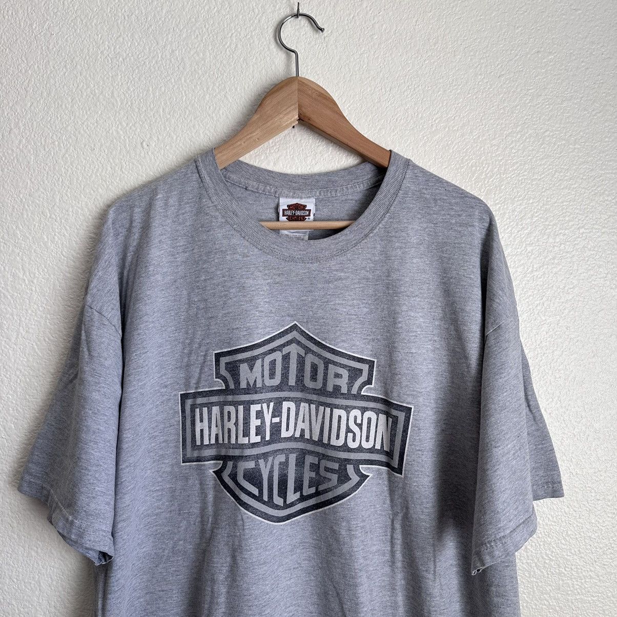 Harley Davidson Vintage Y2K 2005 Harley Davidson Gray Shirt Size XXL 2XL Size US XXL / EU 58 / 5 - 2 Thumbnail