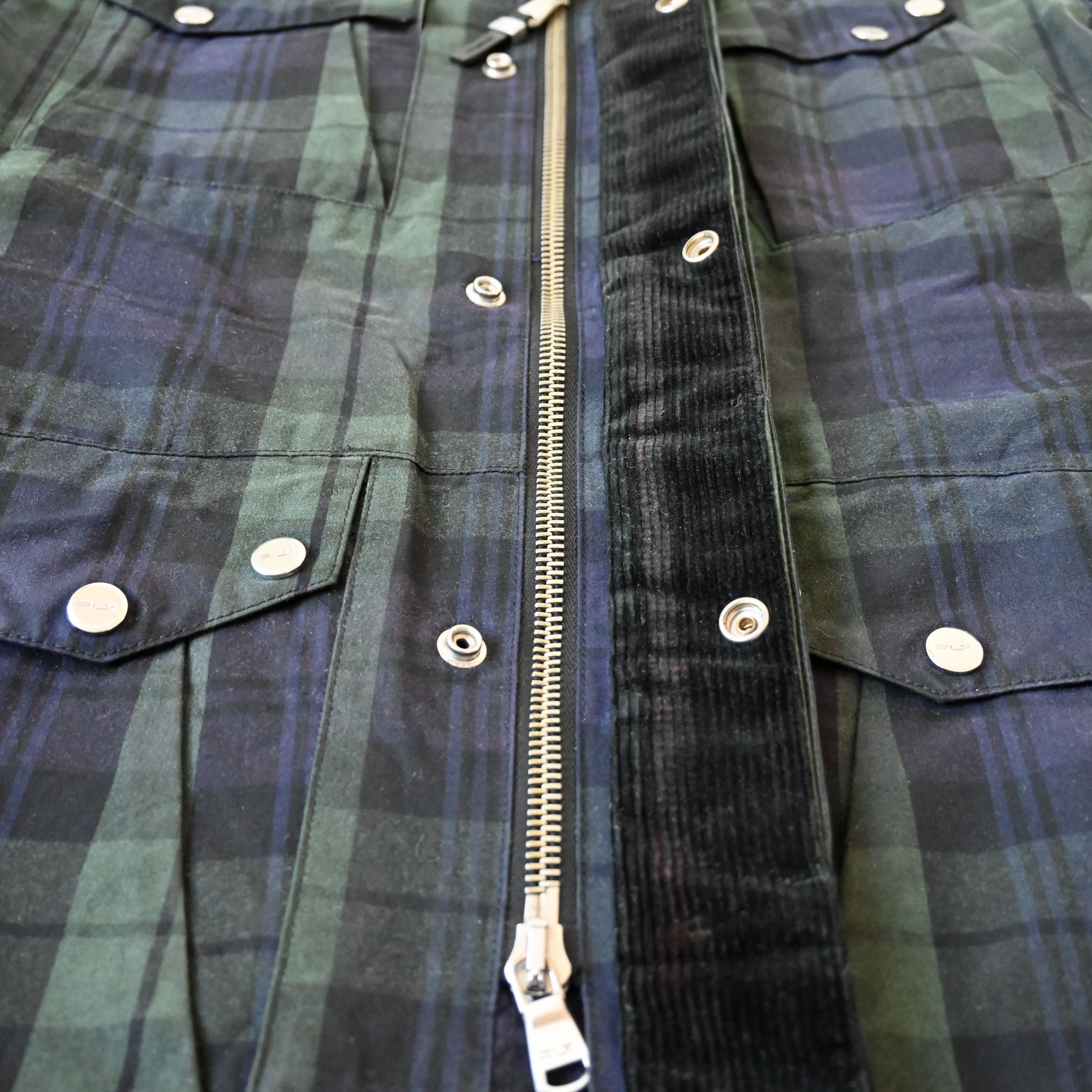 RLX Ralph Lauren VTG 2010s RLX Ralph Lauren waxed cotton belted biker jacket Size US L / EU 52-54 / 3 - 11 Thumbnail