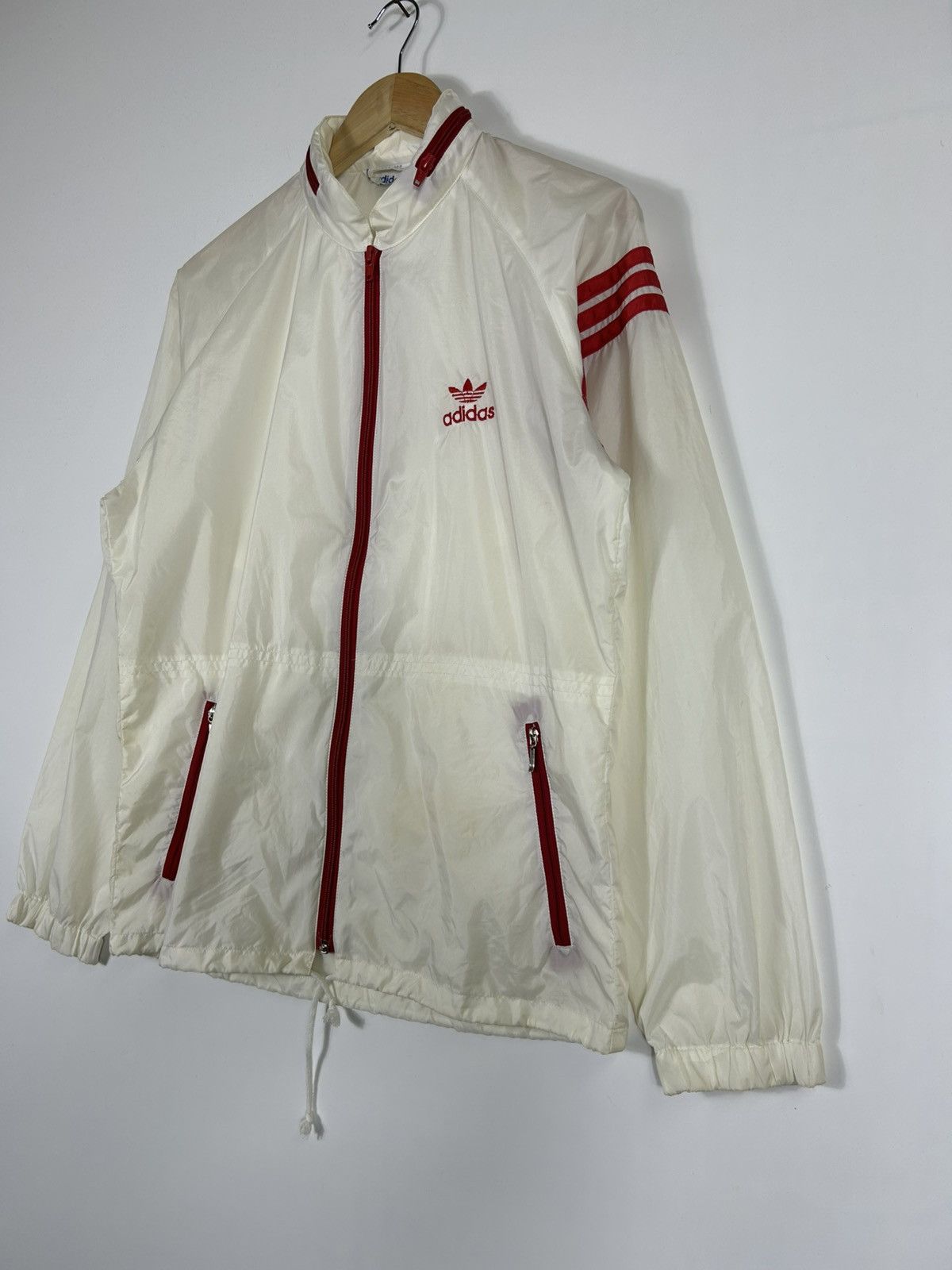 Adidas × Descente × Vintage ⚡️Vintage 80’s Adidas Zipper Windbreaker Jacket Size US M / EU 48-50 / 2 - 3 Thumbnail