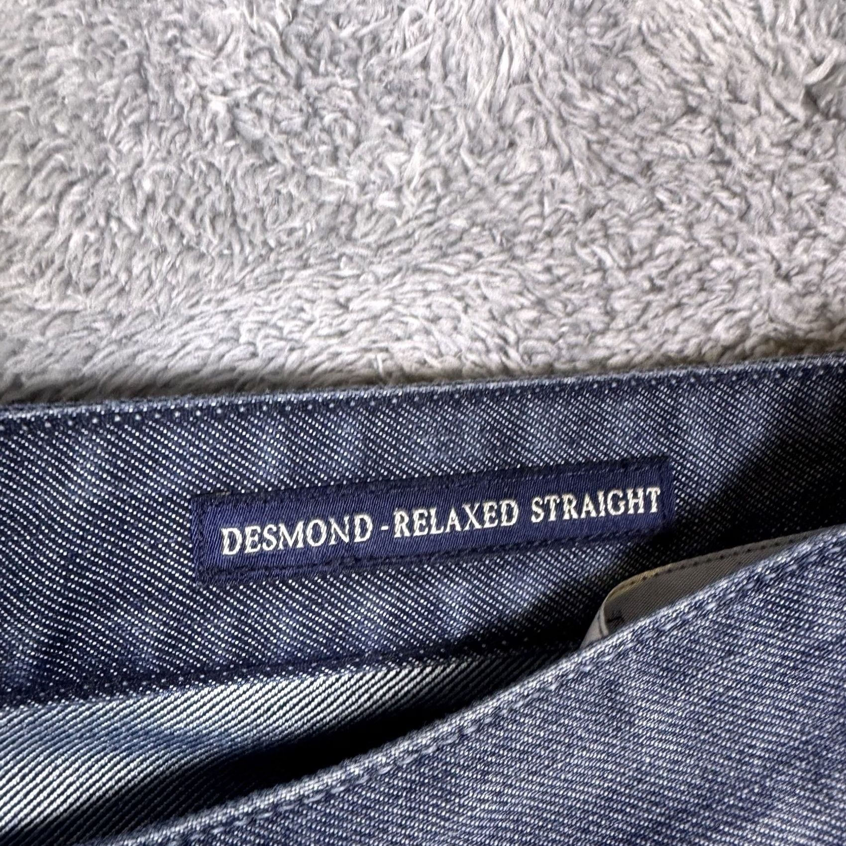 Guess GUESS Jeans Mens 34x32 Raw Denim Streetwear Desmond Relaxed Straight Y2K Whisker Jeans Size 34 Blue 100% Cotton Regular Mens Size US 34 / EU 50 - 7 Thumbnail