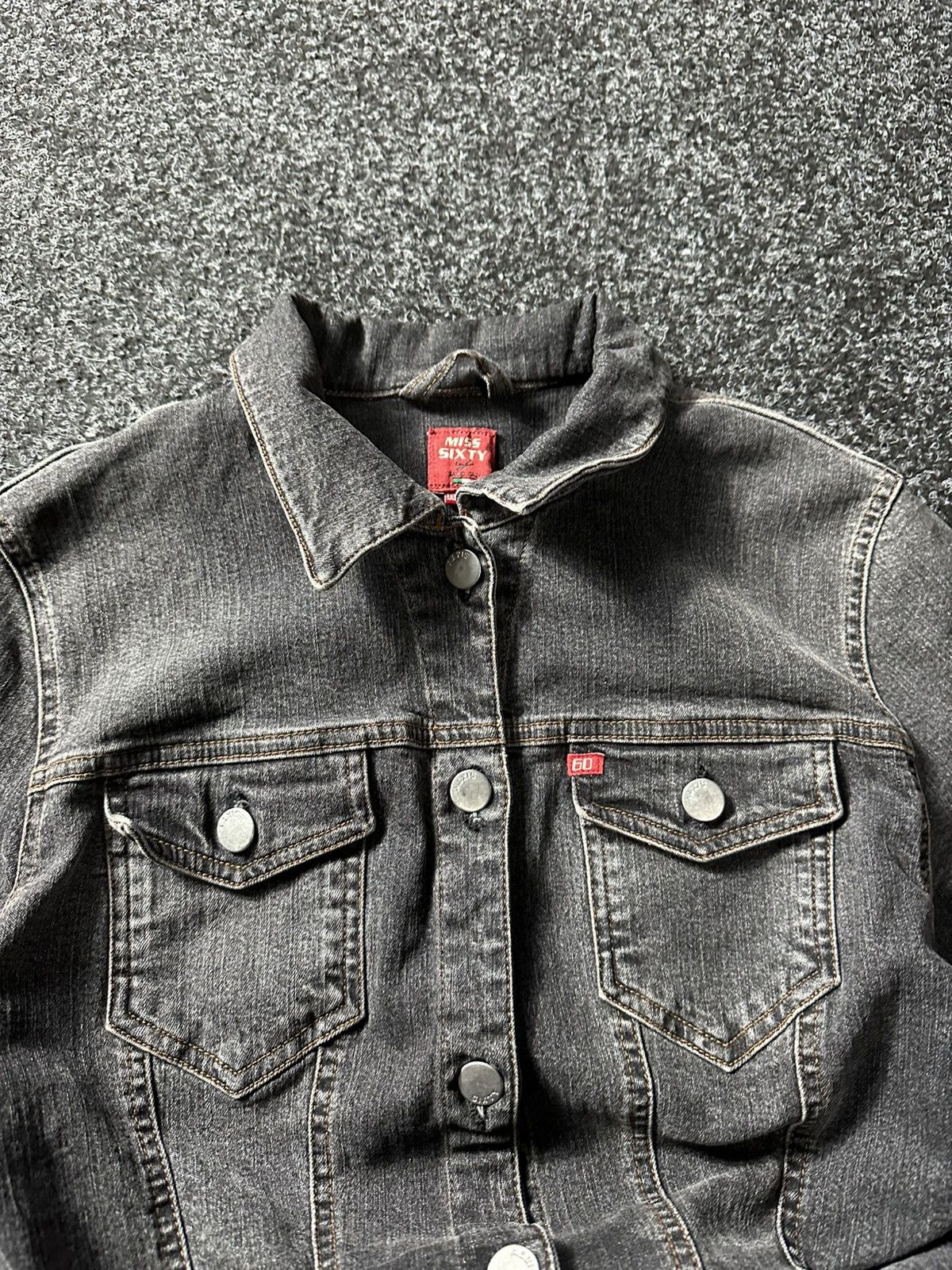 Miss Sixty × Vintage 🚨Miss Sixty Y2K Vintage Denim Zip Racing Jacket Size XL / US 12-14 / IT 48-50 - 4 Thumbnail