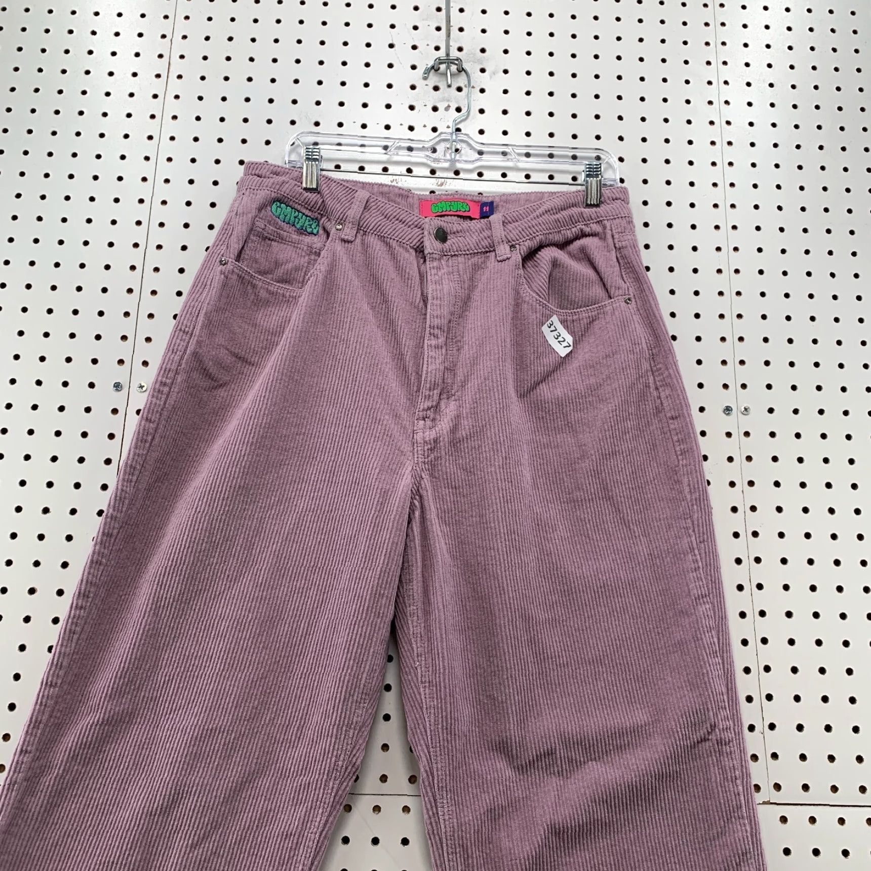 Empyre Empyre Women's Corduroy Pants Size 11 Purple Straight Wide Leg 32x30 Casual Size 32" / US 10 / IT 46 - 6 Thumbnail