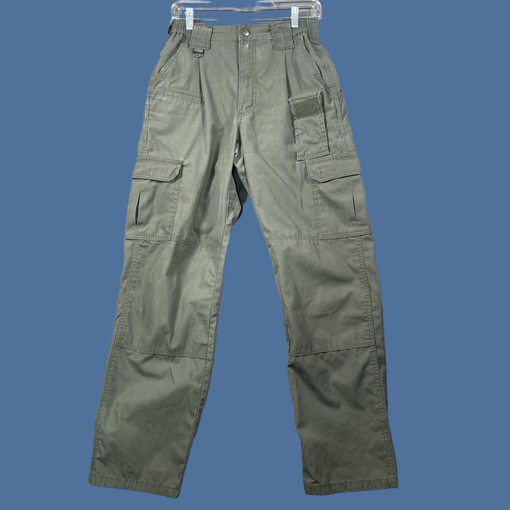 Vintage 5.11 Tactical Mens Regular Fit Taclite Pro Ripstop Cargo Pants Green 28x32 Size US 28 / EU 44 - 1 Thumbnail