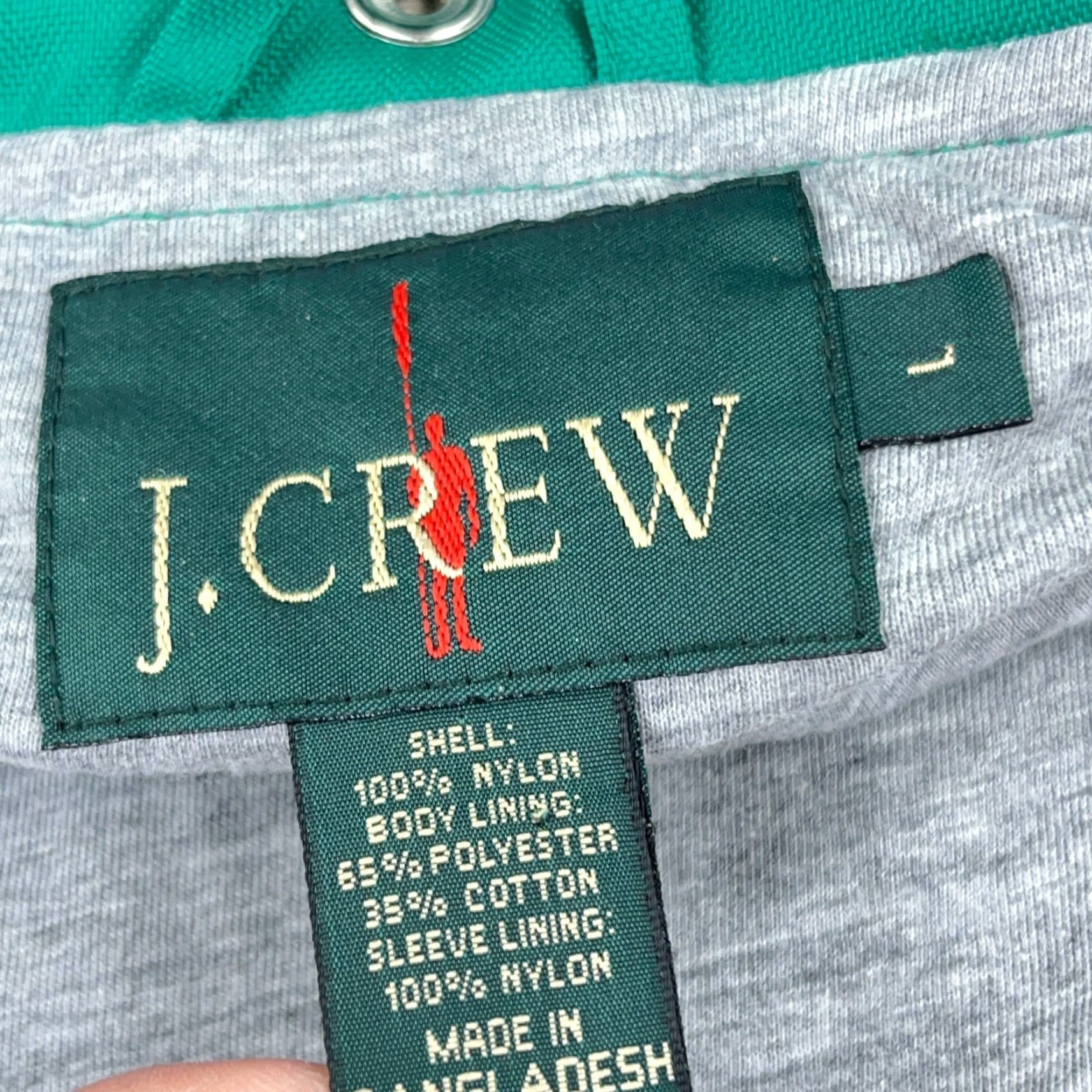 J.Crew VINTAGE J.CREW Oarsman Raincoat Men L Green Rain Coat Hooded Lined 90s Jacket Hoodie? Size US L / EU 52-54 / 3 - 2 Thumbnail